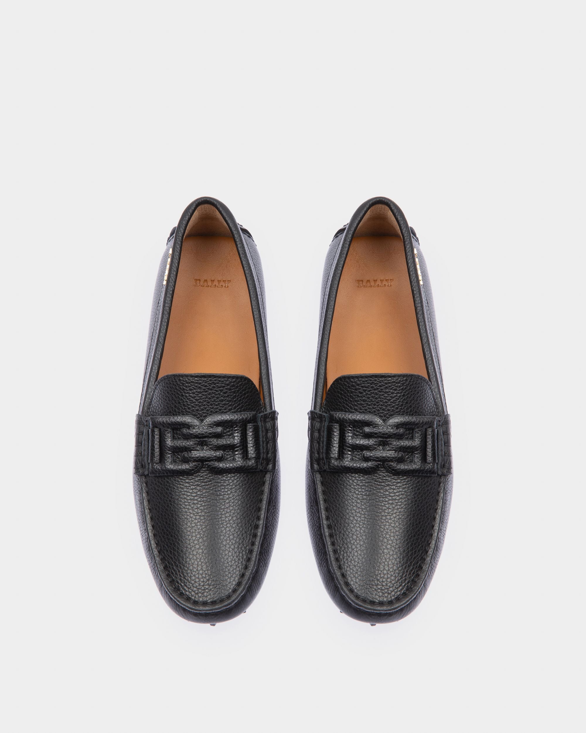 Leyla Drivers En Cuir Noir - Femme - Bally - 02