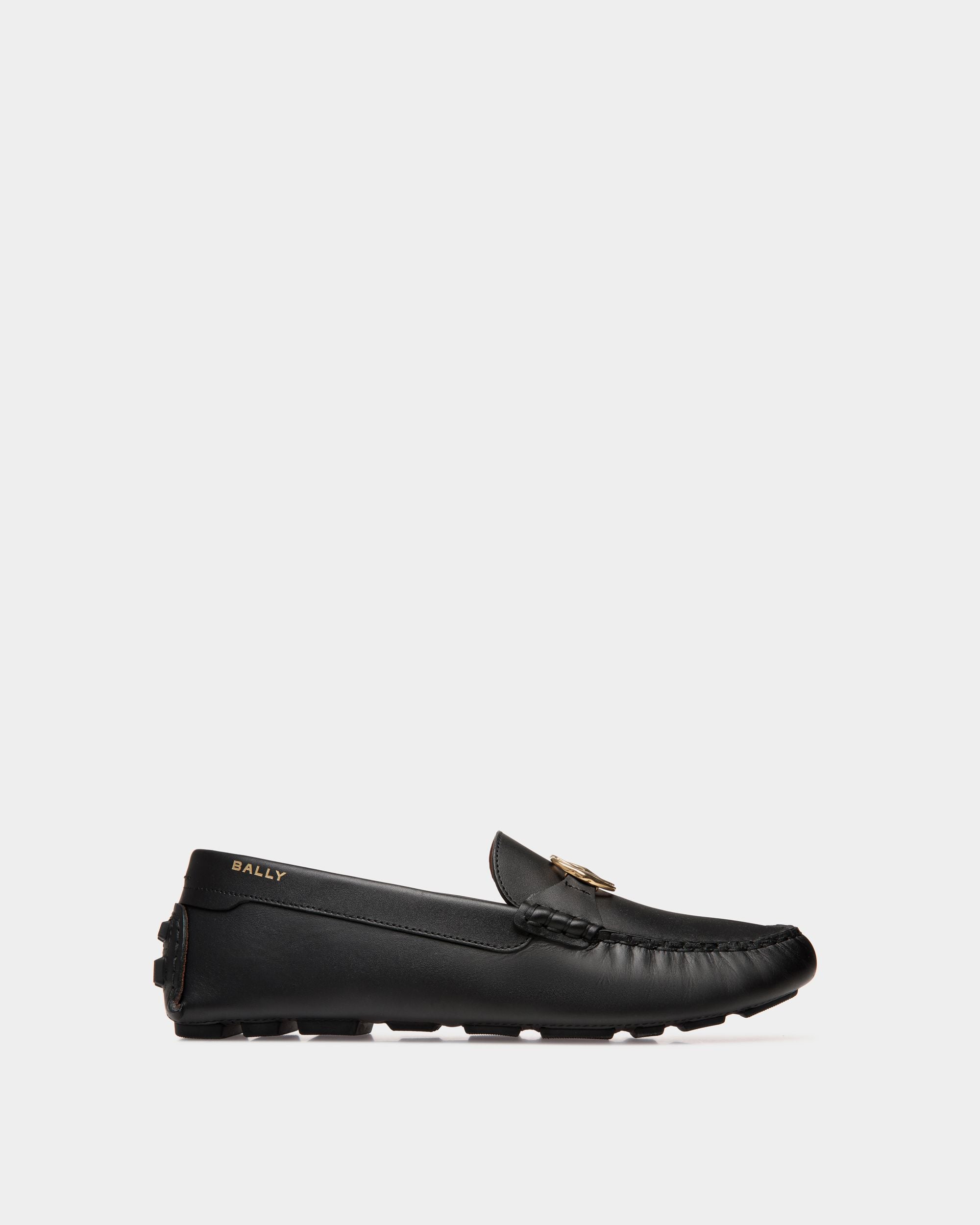 Kerbs Driver-Schuh Aus Leder In Schwarz - Damen - Bally - 01