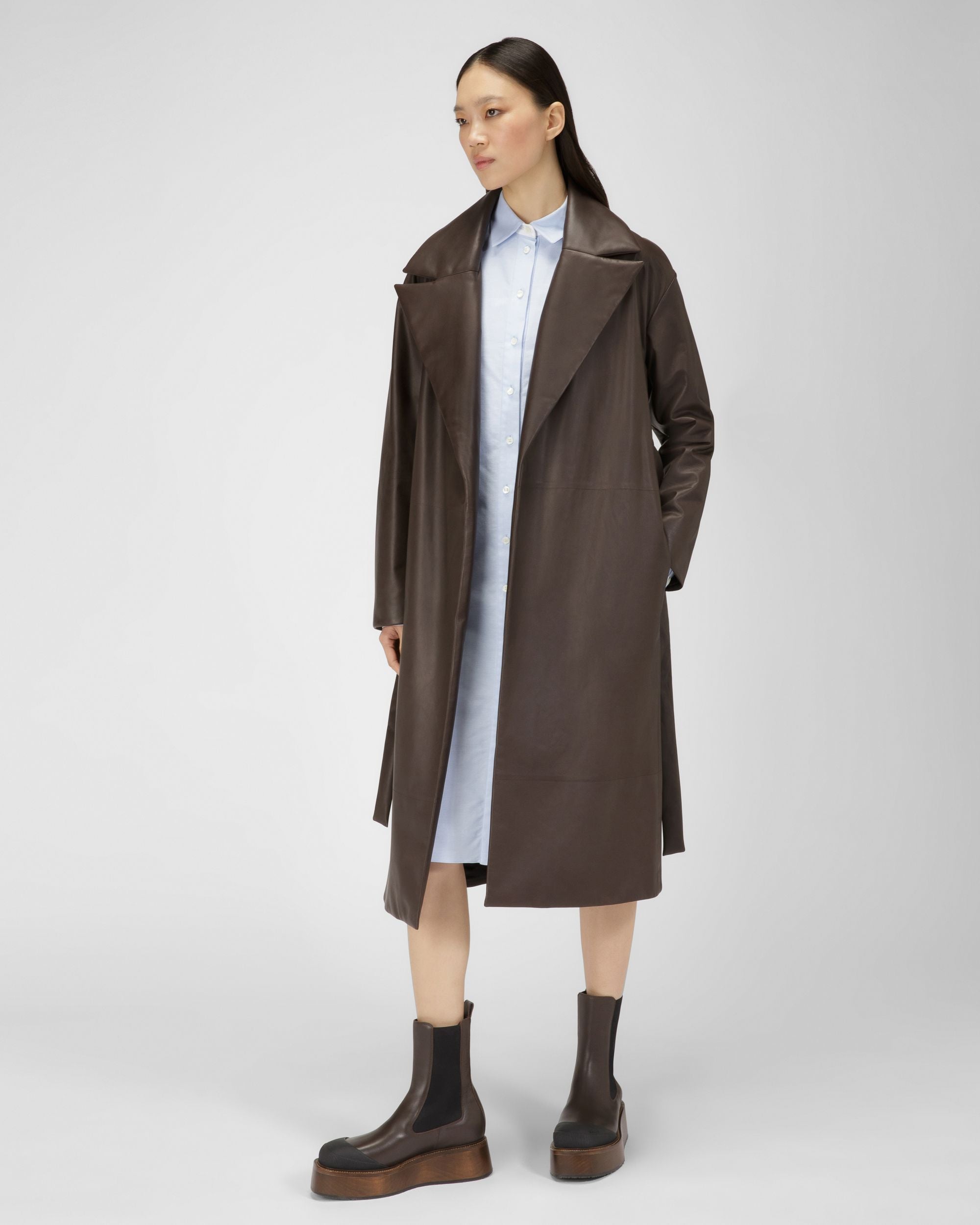 Kleid Aus Hellblauer Baumwolle - Damen - Bally - 04
