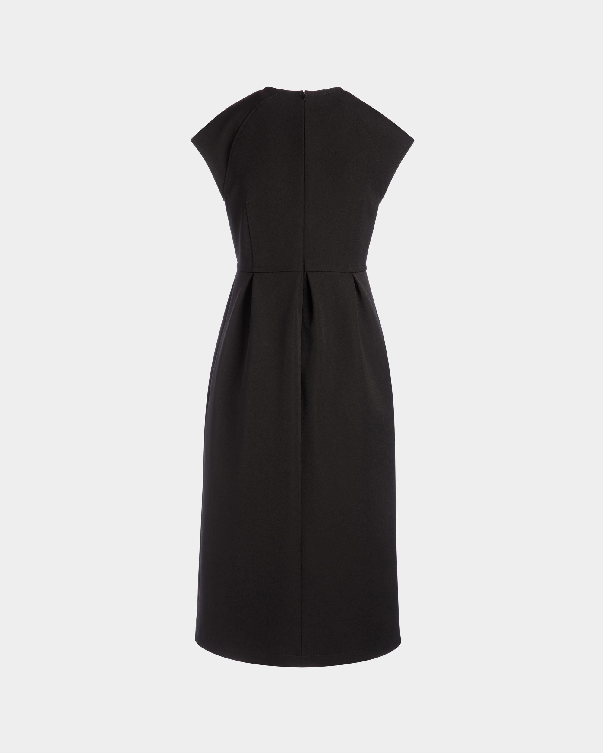 Midikleid Aus Nylon-Gabardine In Schwarz - Damen - Bally - 07