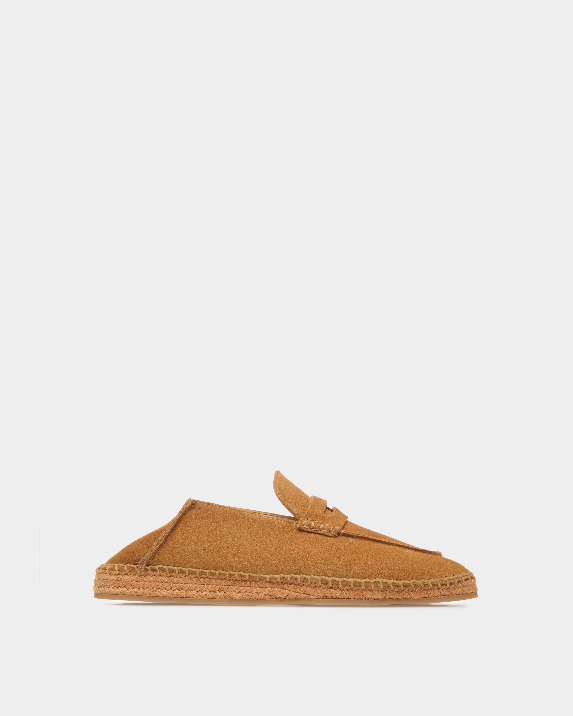 Espadrille Karakas En Cuir Couleur Sable - Femme - Bally - 01