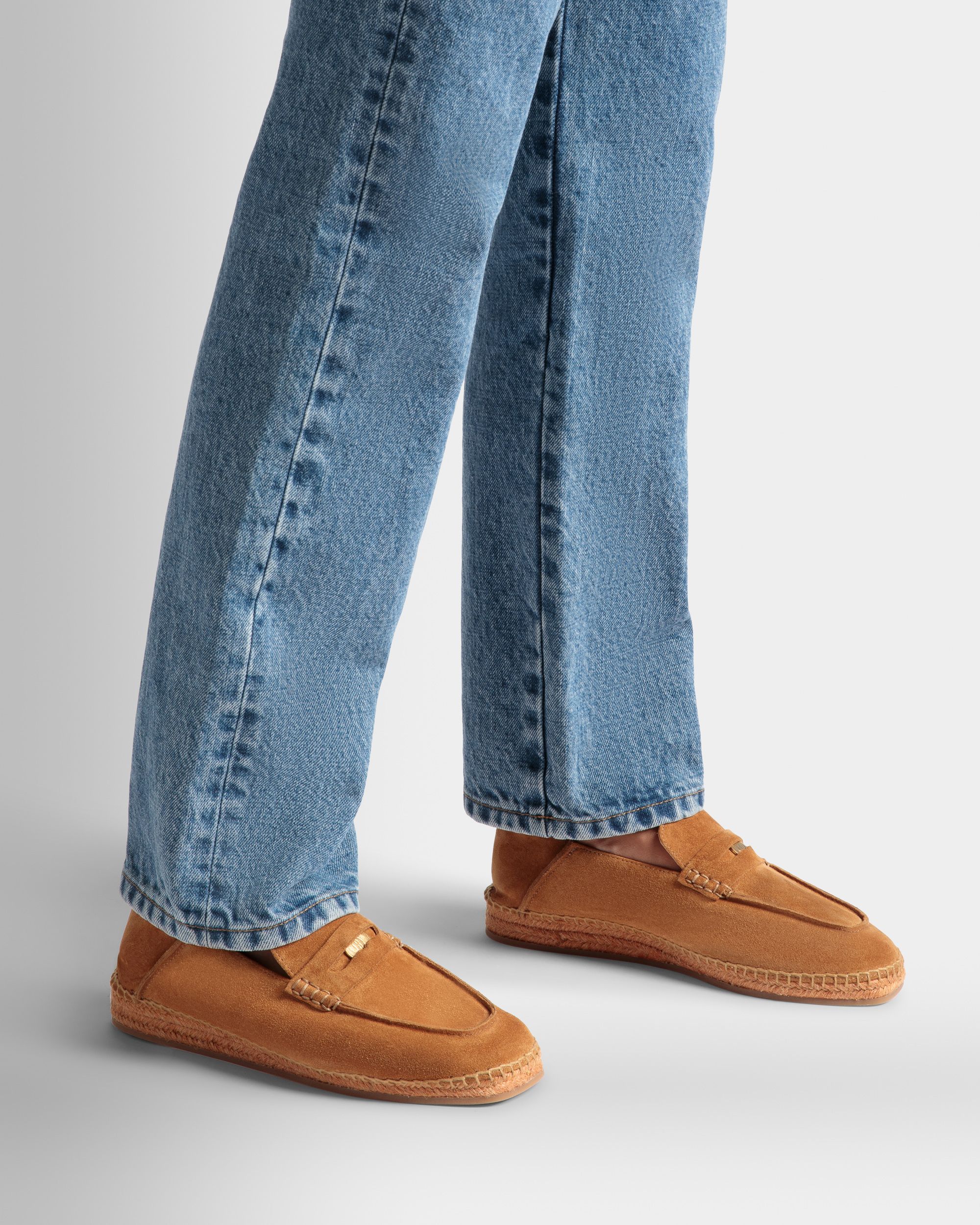 Espadrille Karakas En Cuir Couleur Sable - Femme - Bally - 02