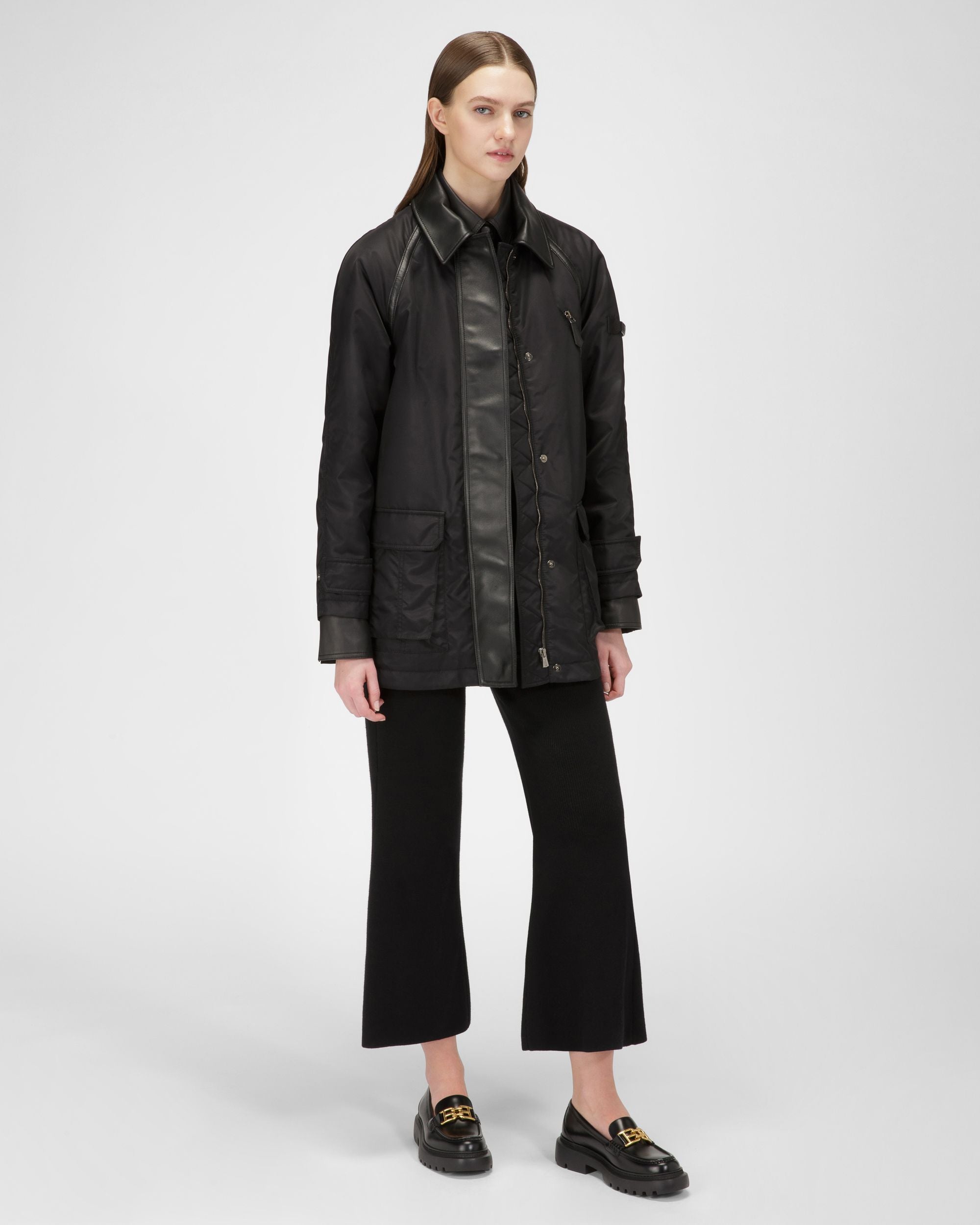 Gioia Flat Mokassins Aus Schwarzem Leder - Damen - Bally - 01