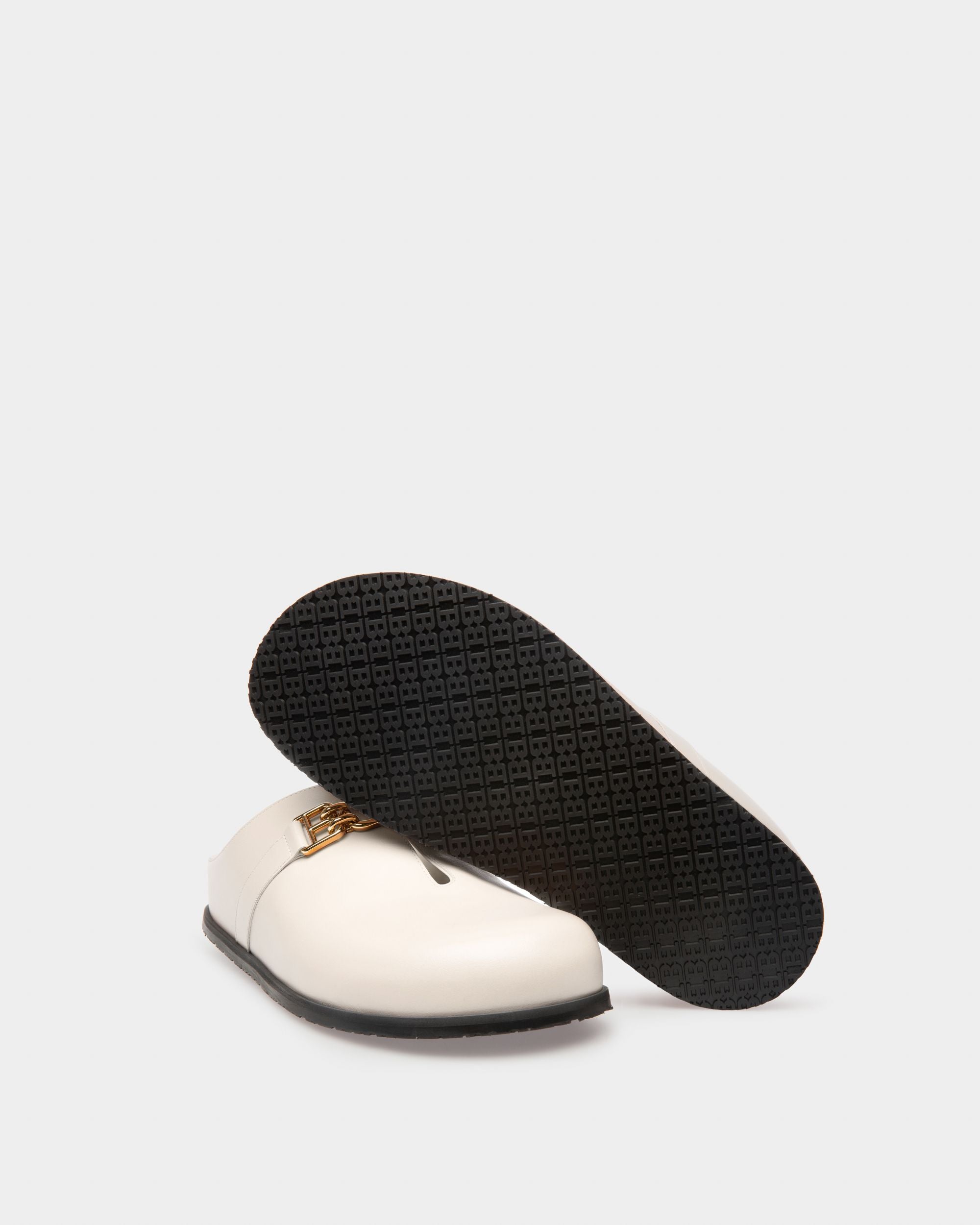 Francine Mules En Cuir Ivoire - Femme - Bally - 05