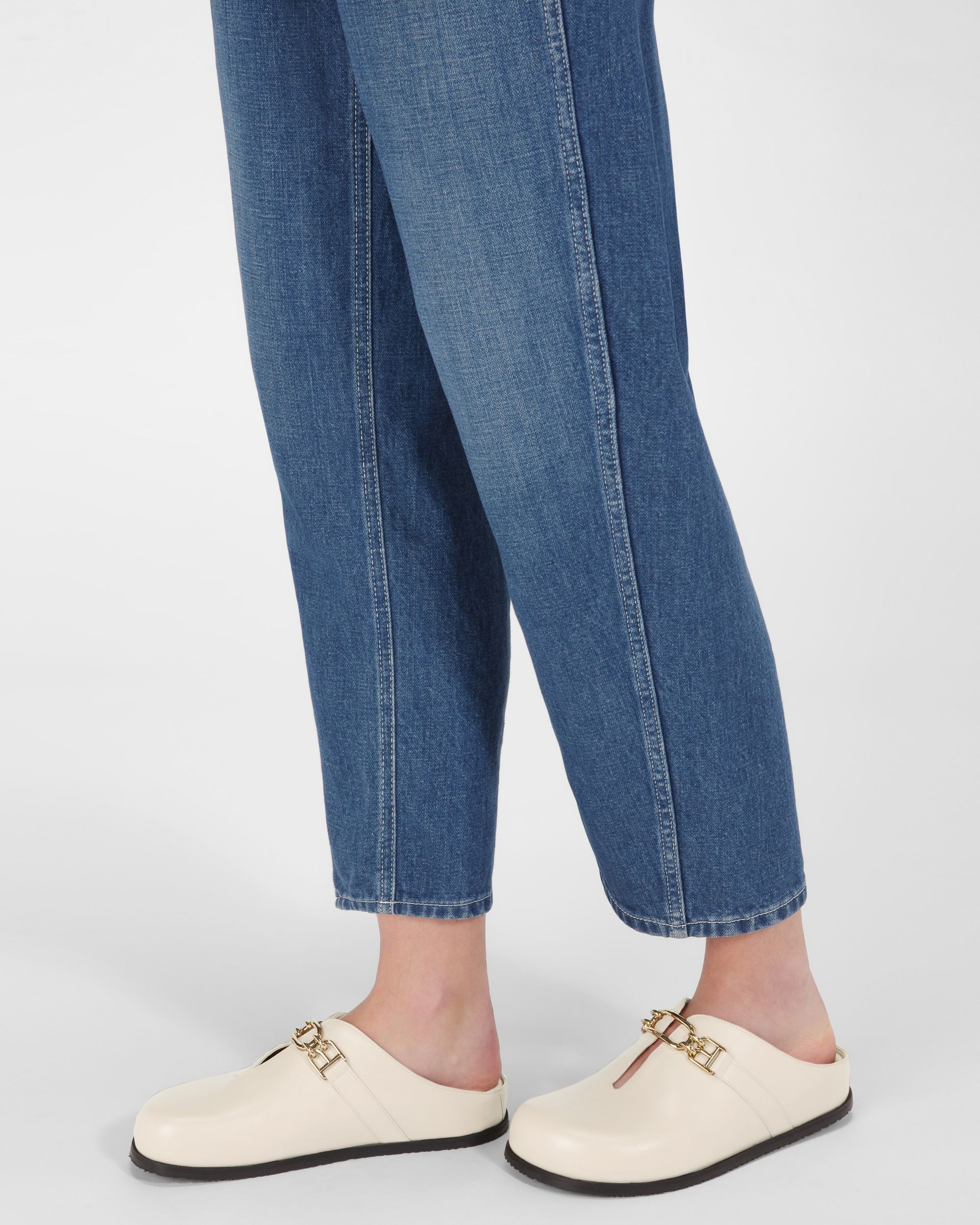 Francine Mules En Cuir Ivoire - Femme - Bally - 07
