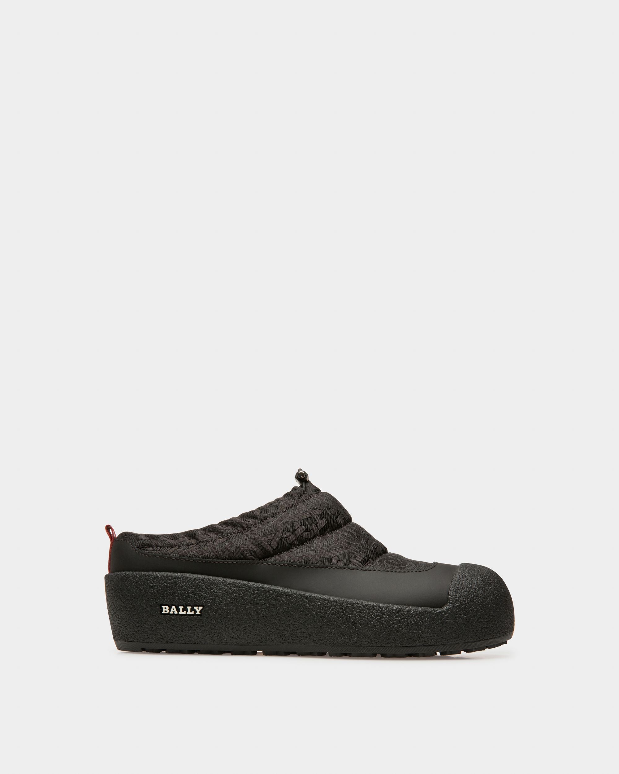 Carys Chaussons En Nylon Jacquard Noir - Femme - Bally - 01