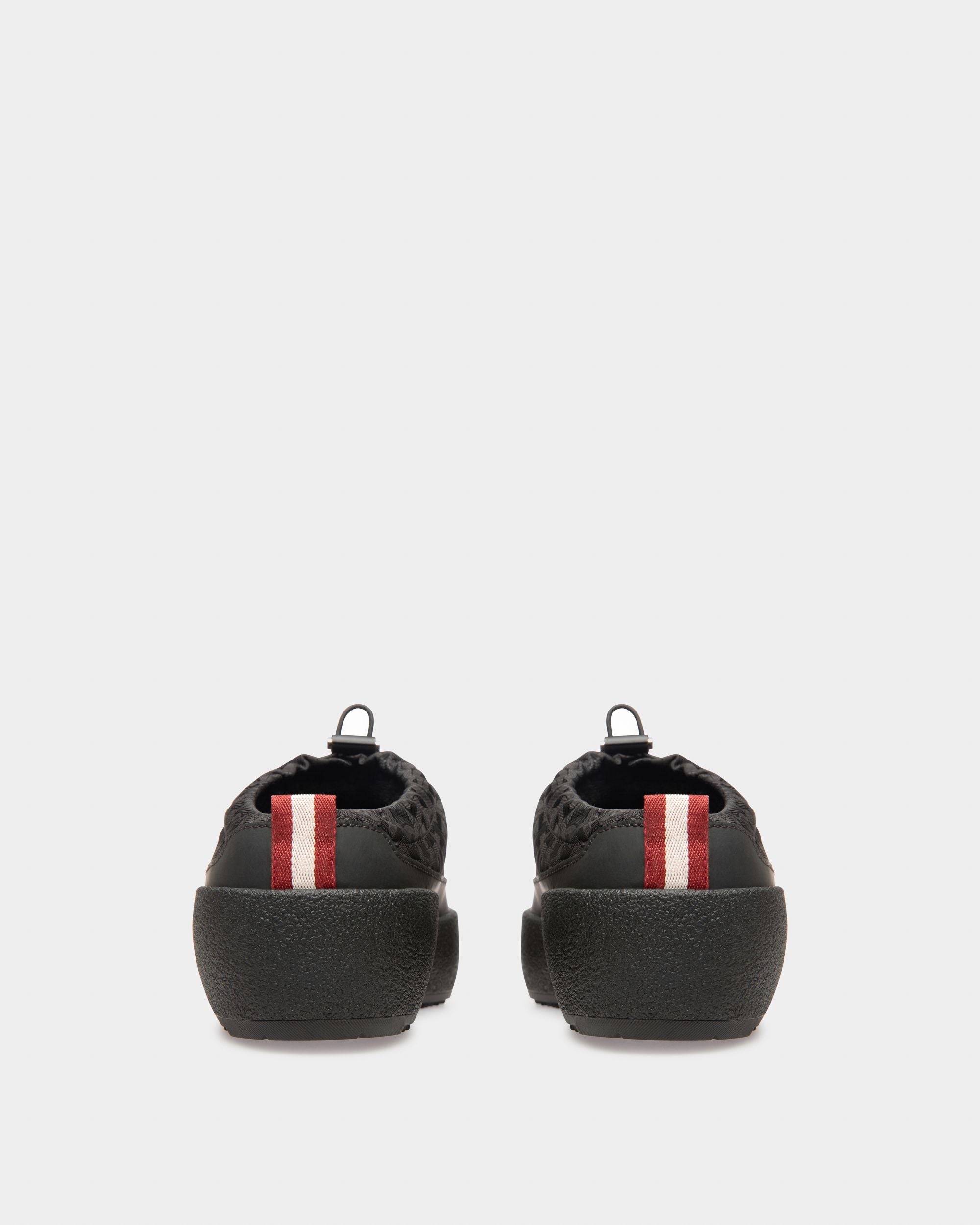Carys Chaussons En Nylon Jacquard Noir - Femme - Bally - 04