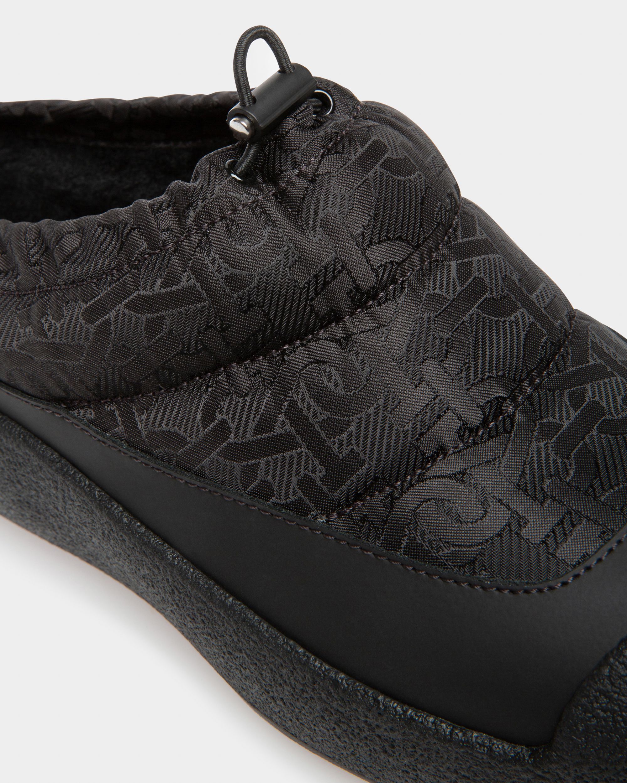 Carys Chaussons En Nylon Jacquard Noir - Femme - Bally - 06