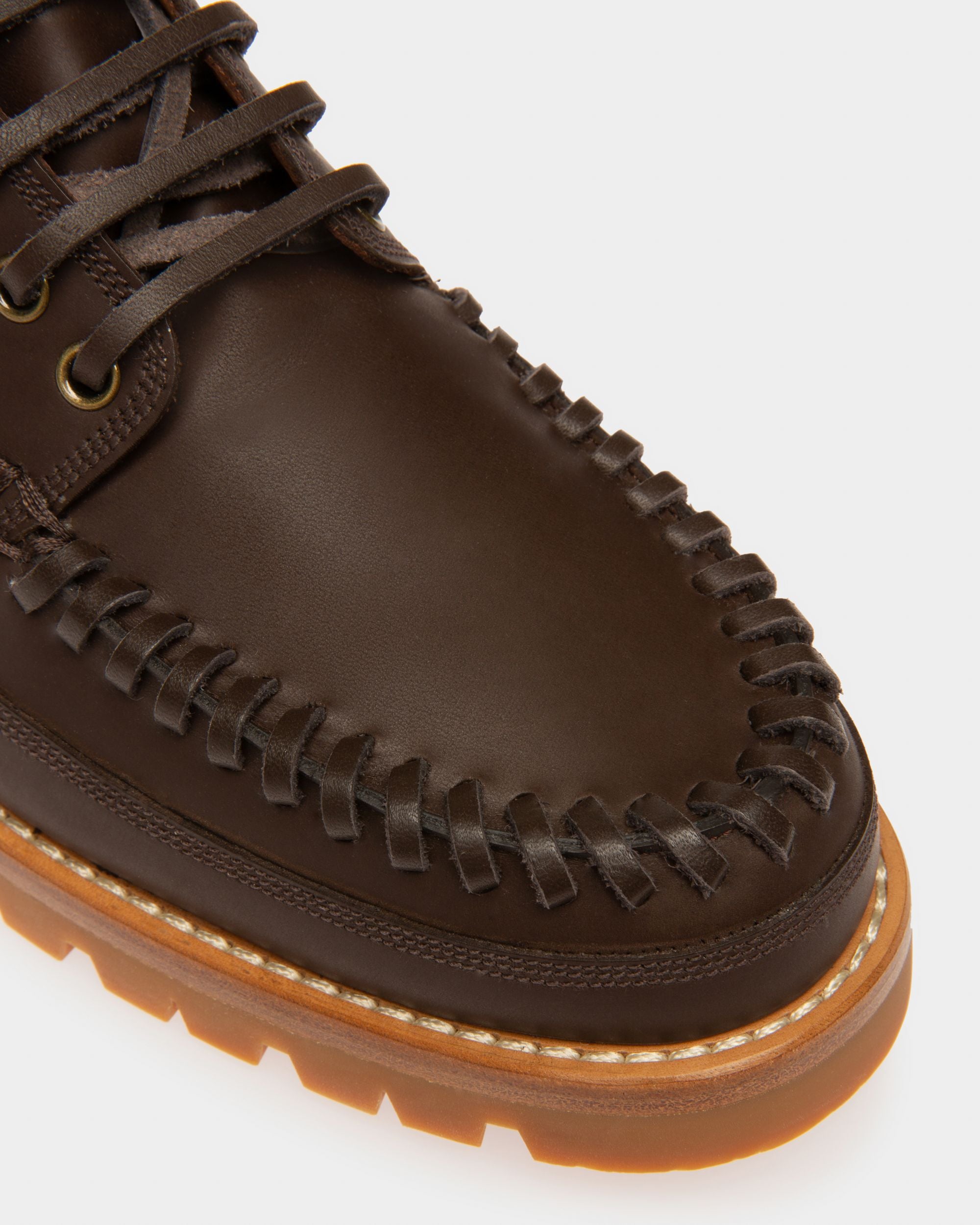 Tristan Derbies En Cuir Marron - Femme - Bally - 06