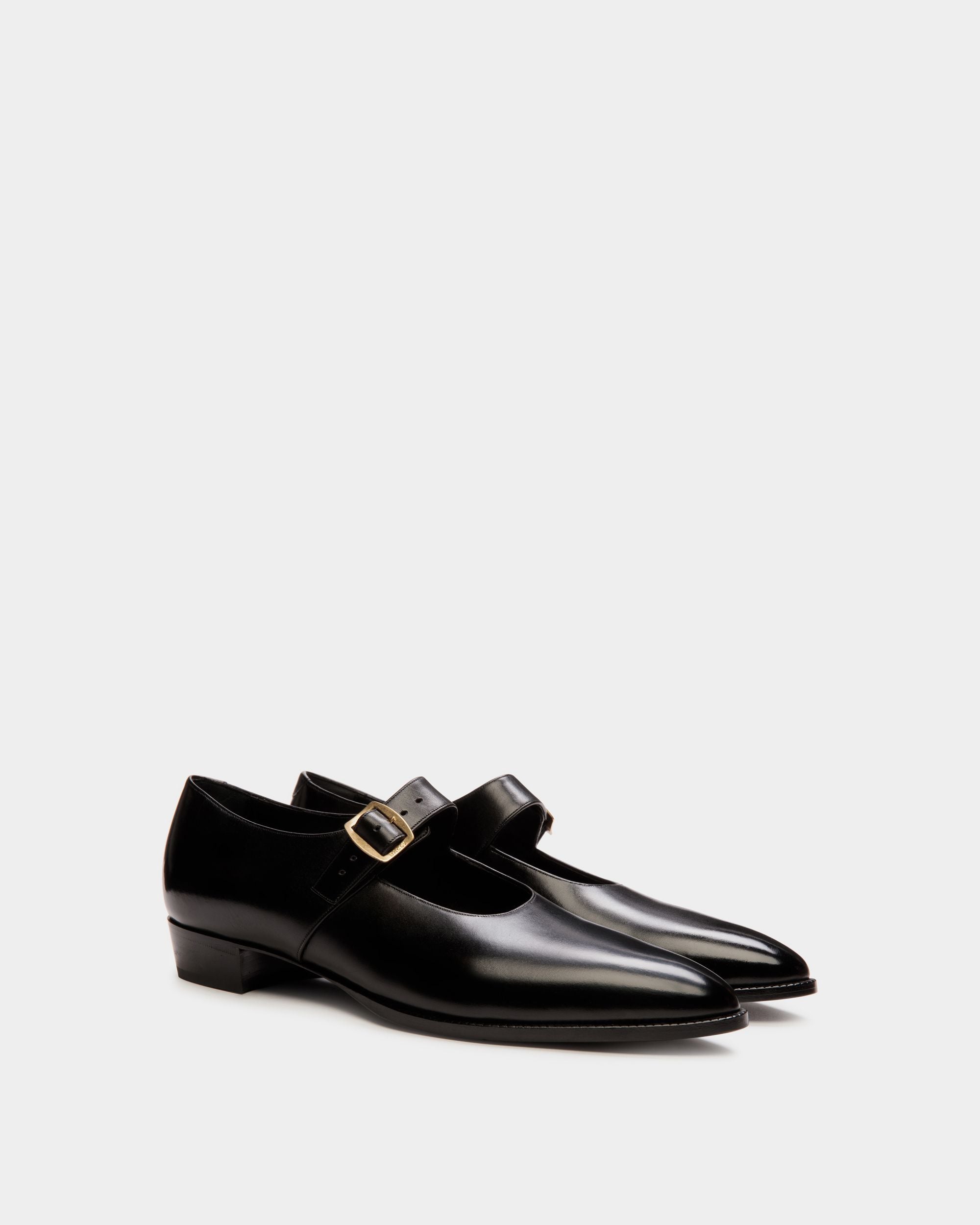 Glendale Mary-Jane in Black Leather - Women's - Bally - 03