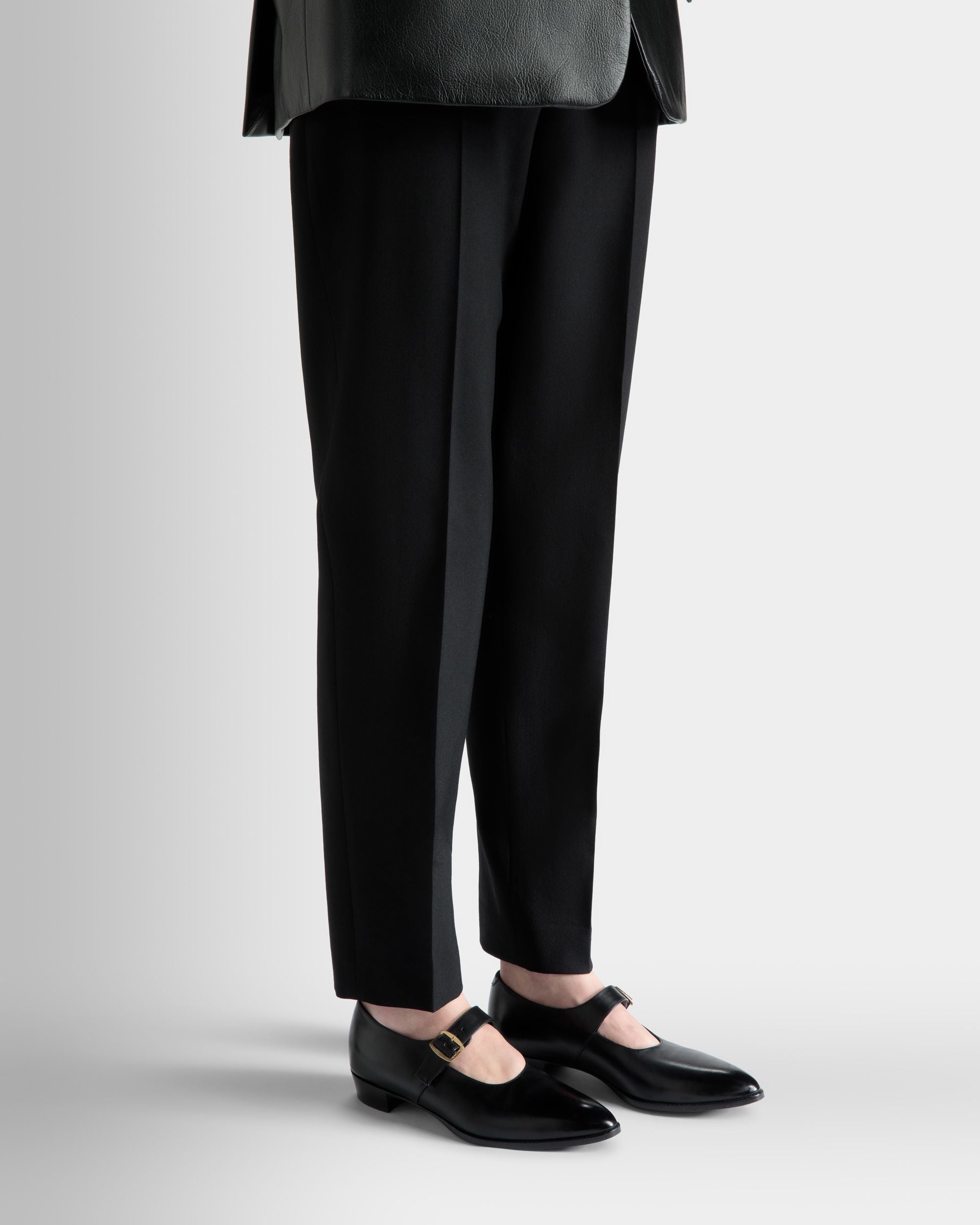 Baby Glendale En Cuir Noir - Femme - Bally - 06
