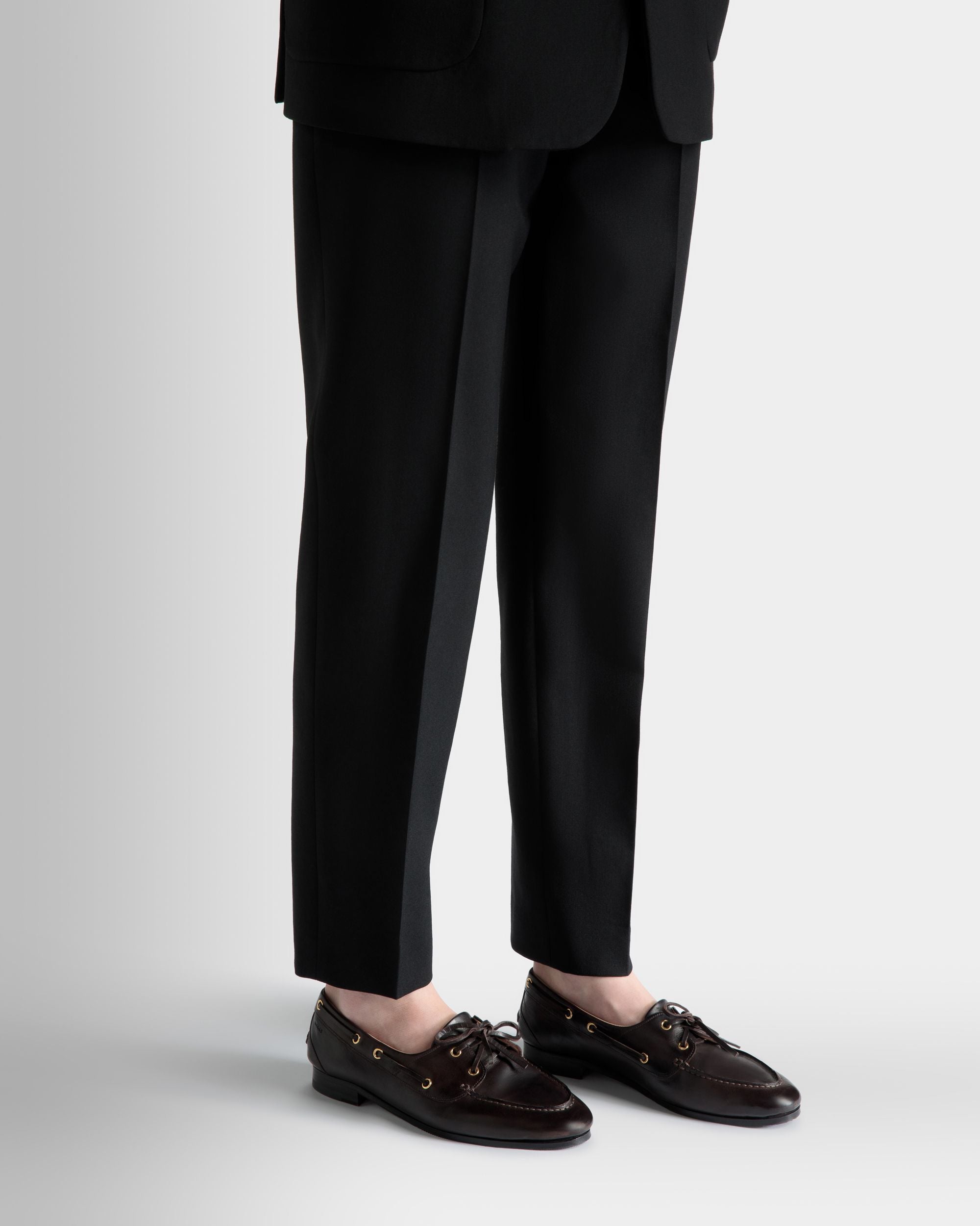 Plume Mokassin Aus Dunkelbraunem Leder - Damen - Bally - 02