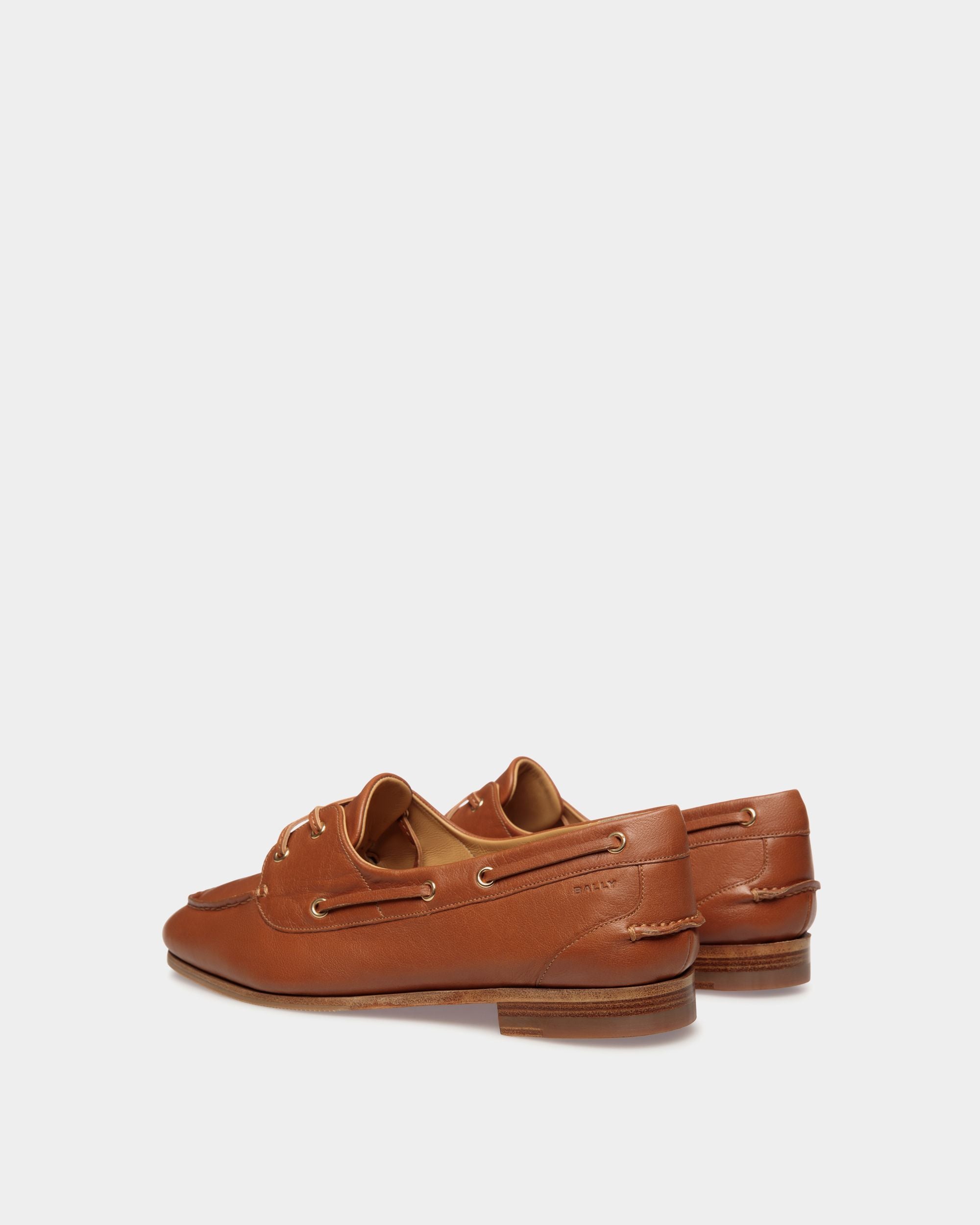 Plume Mokassin Aus Braunem Leder - Damen - Bally - 04