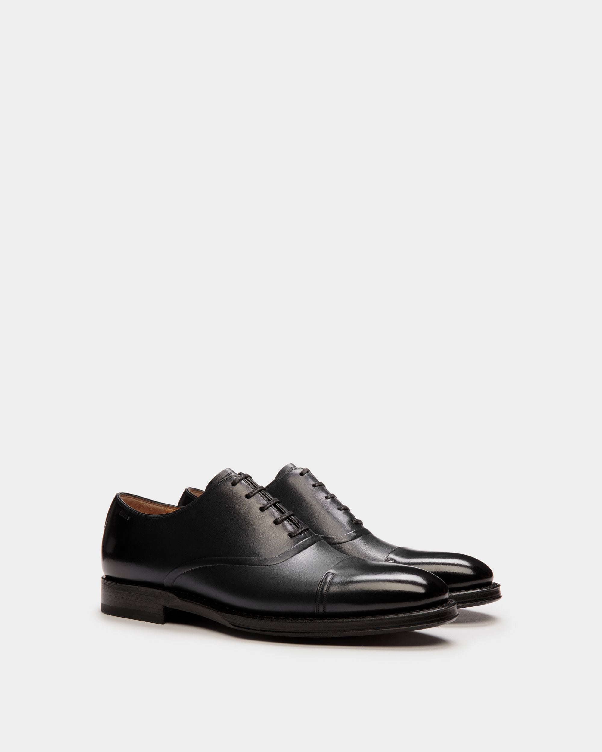 Zapato Oxford Scribe Un De Piel Negra - Mujer - Bally - 03