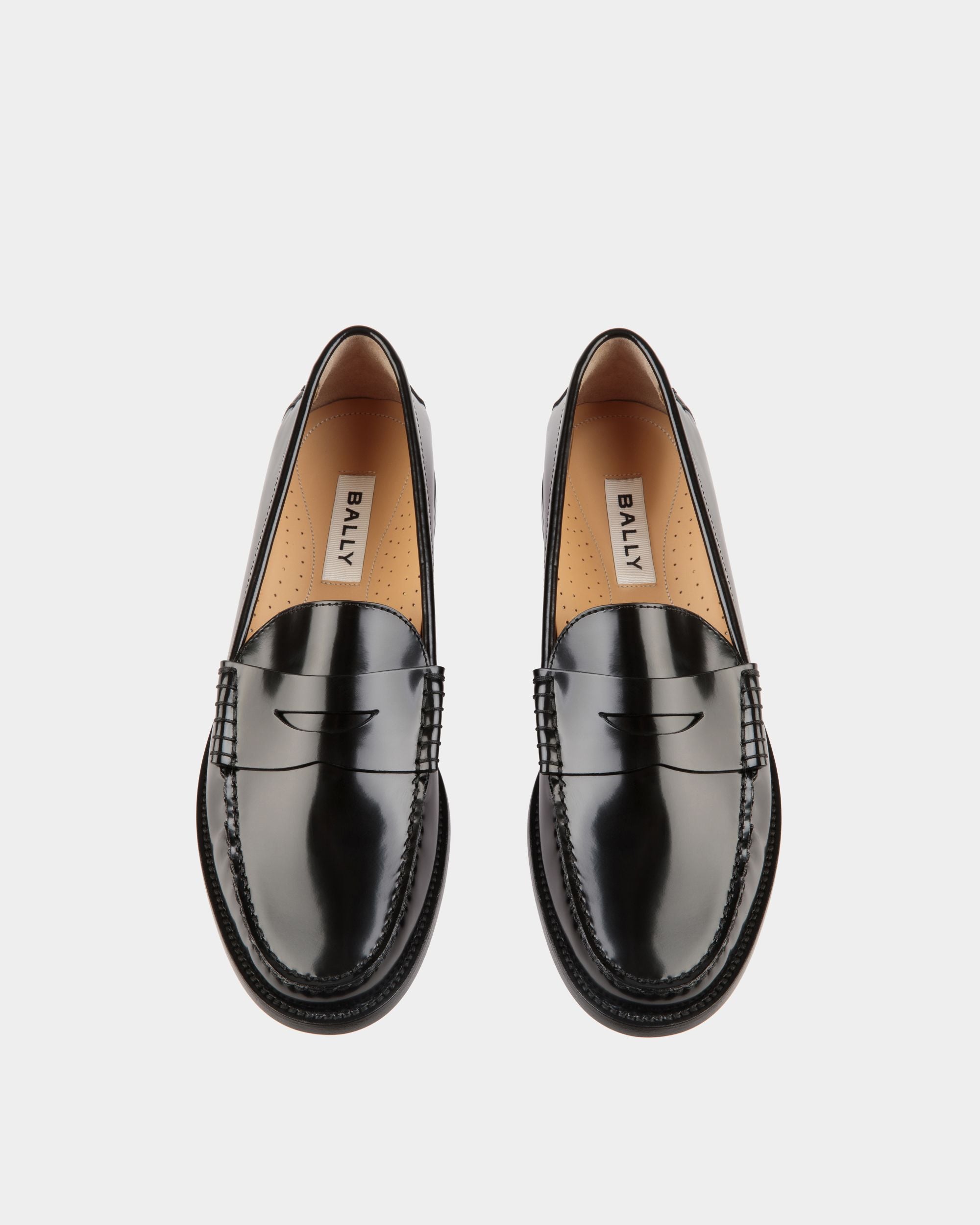 Capitol Moccasin in Black Leather - Damen - Bally - 05