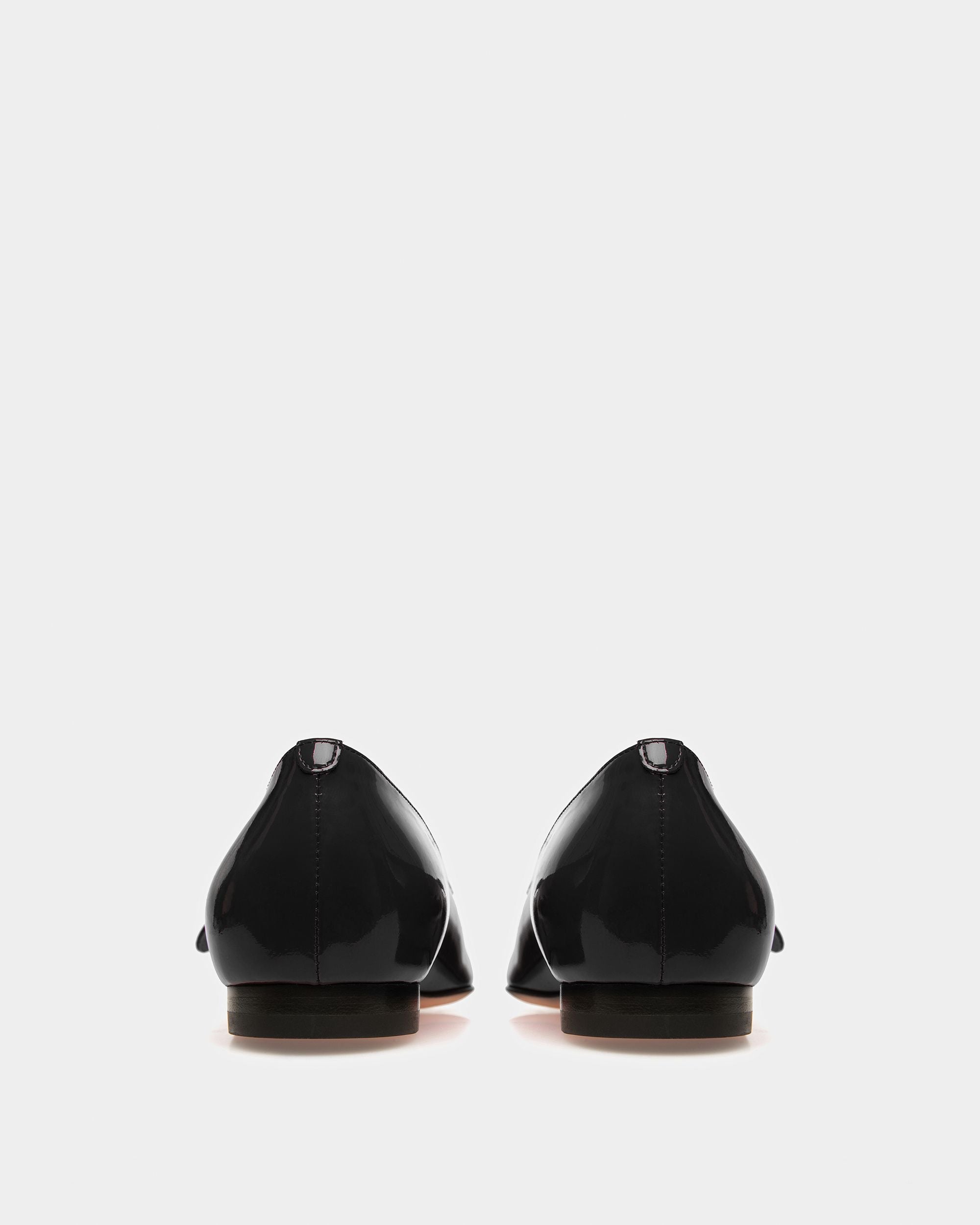 Elis Ballerina Aus Schwarz Leder - Damen - Bally - 03