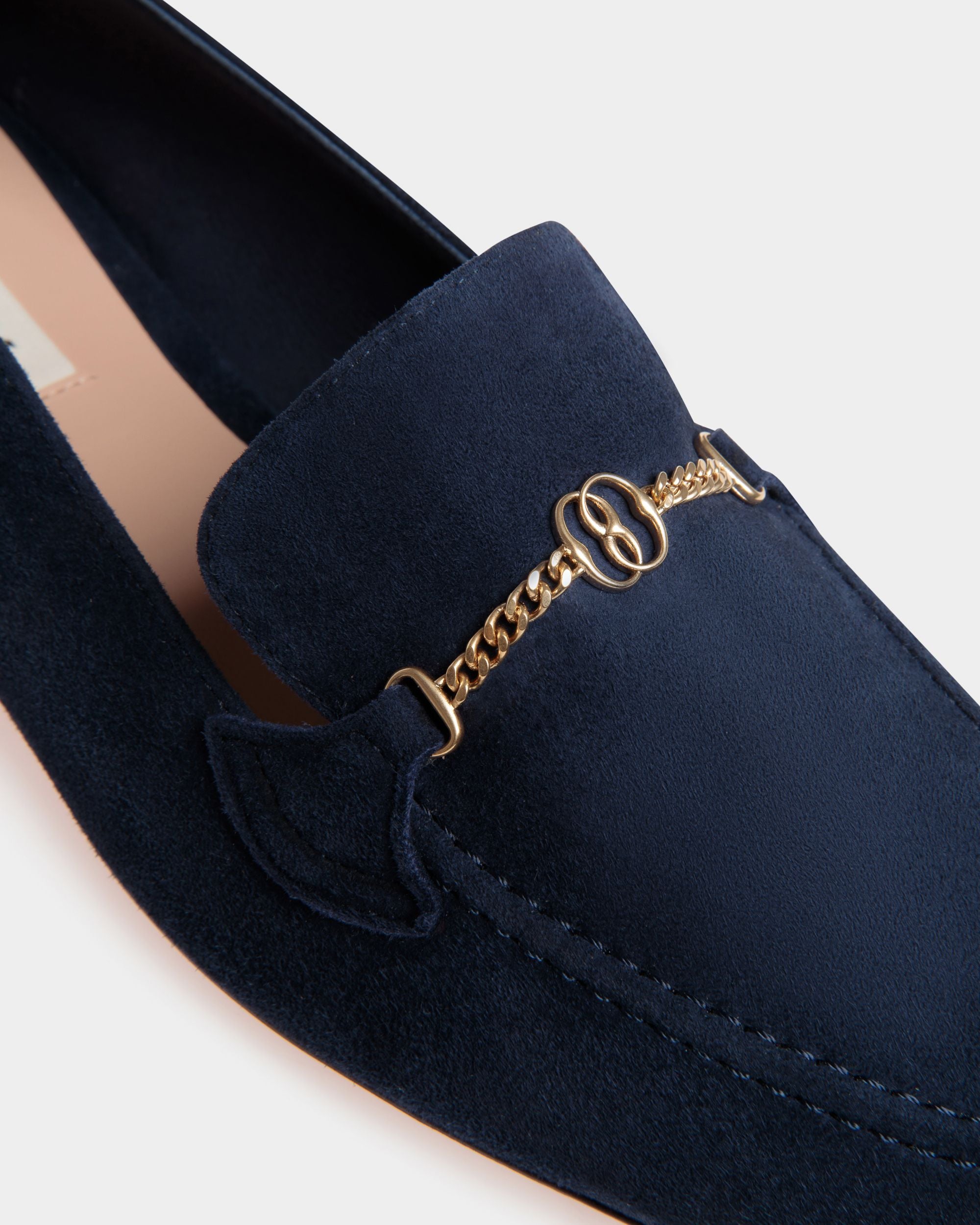 Mocassin Daily Emblem En Daim Bleu - Femme - Bally - 04