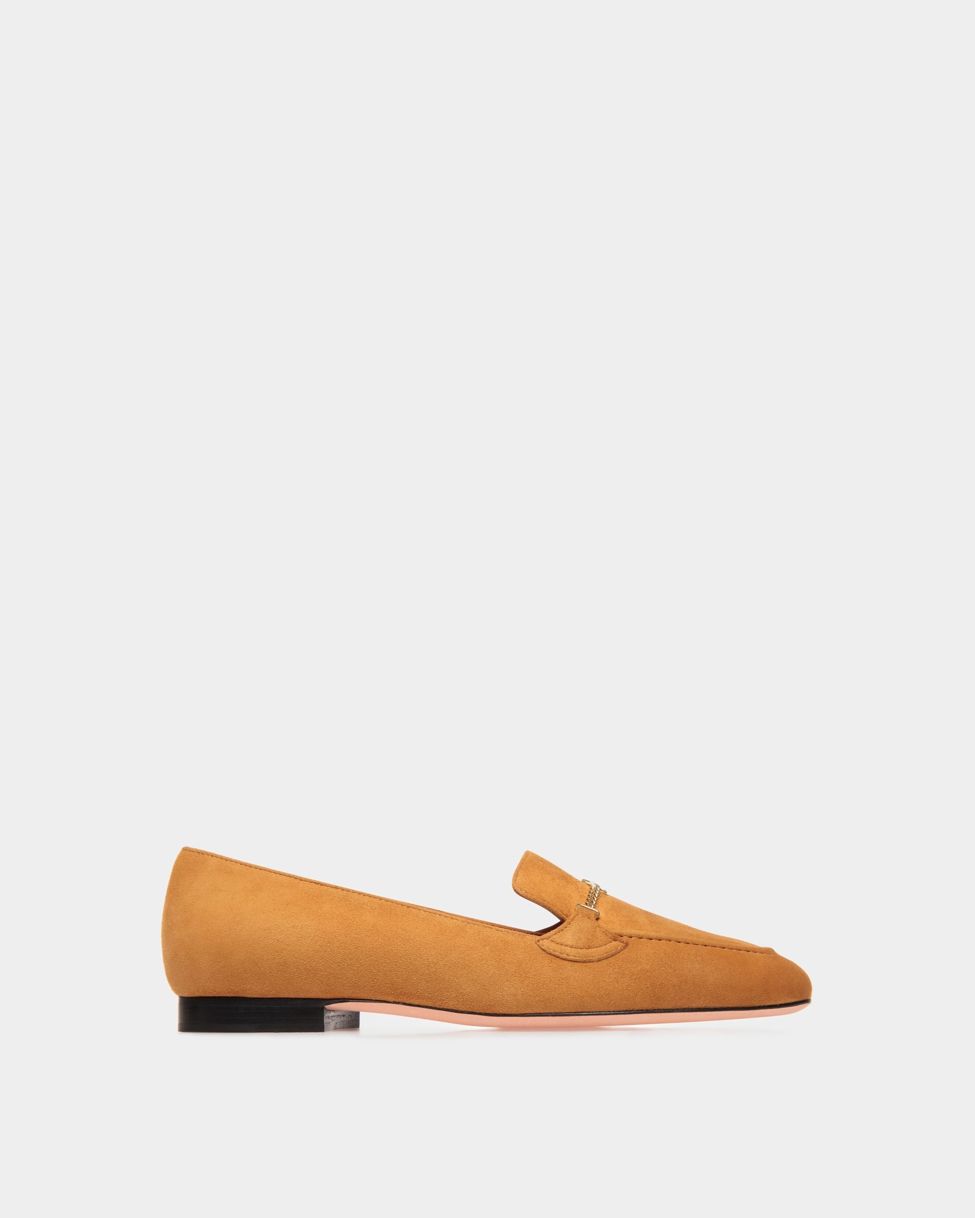 Mocassin Daily Emblem En Daim Marron - Femme - Bally - 01