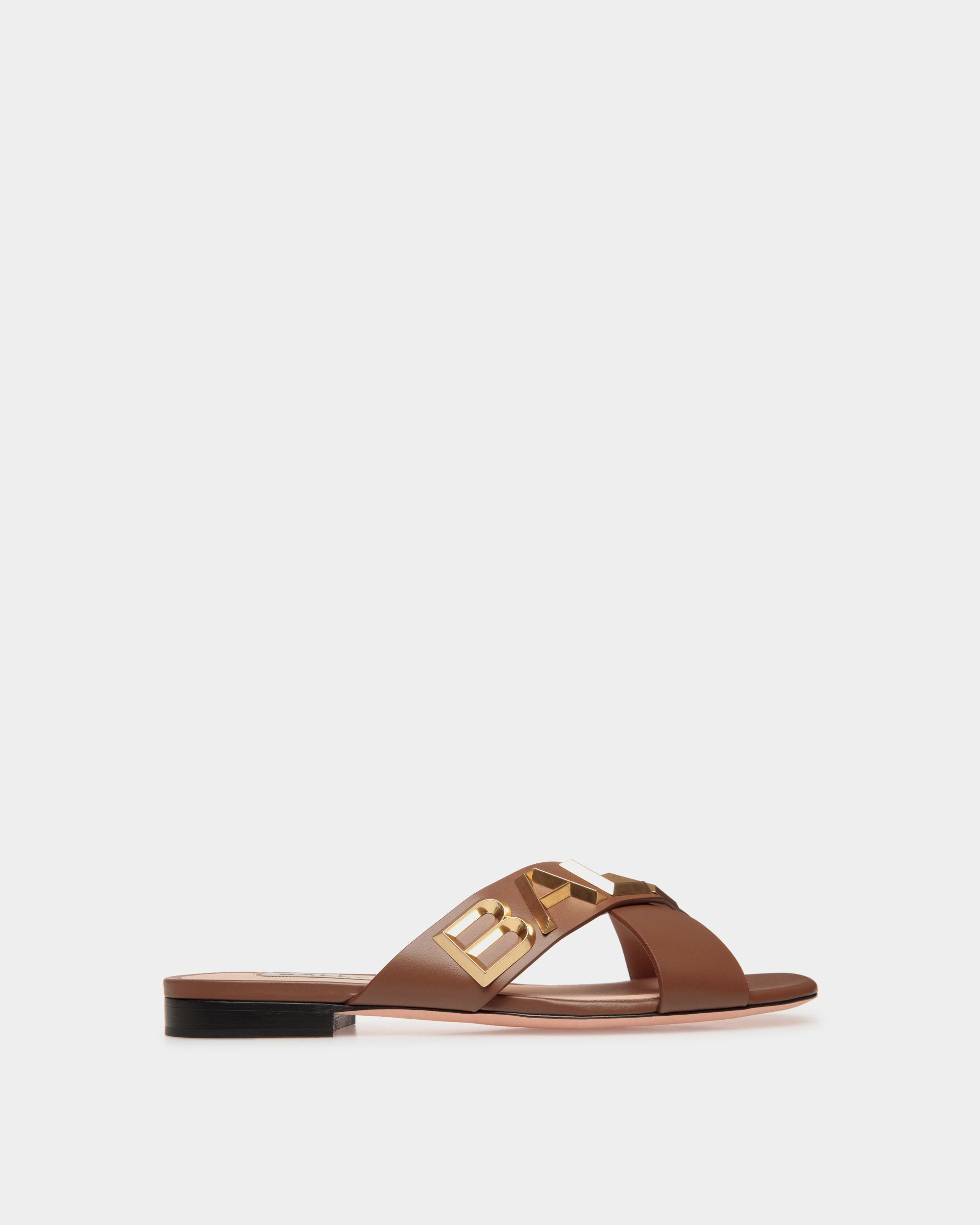 Flache Bally Spell Pantolette Aus Leder - Damen - Bally - 01