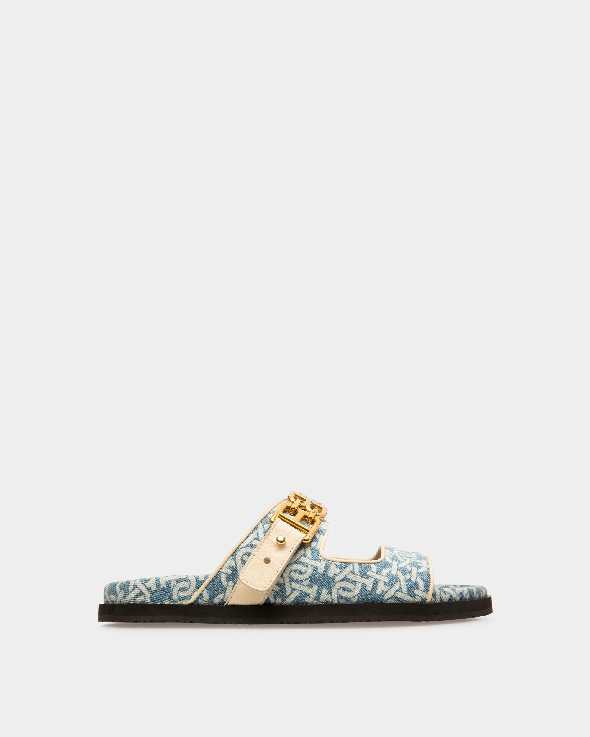Emma Denim-Pantoletten Aus Blauer Bio-Baumwolle - Damen - Bally - 01