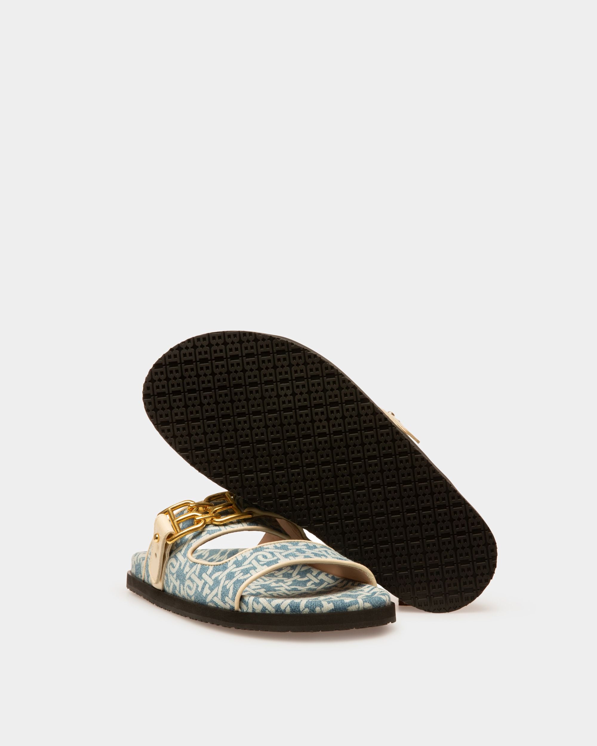 Emma Denim-Pantoletten Aus Blauer Bio-Baumwolle - Damen - Bally - 02