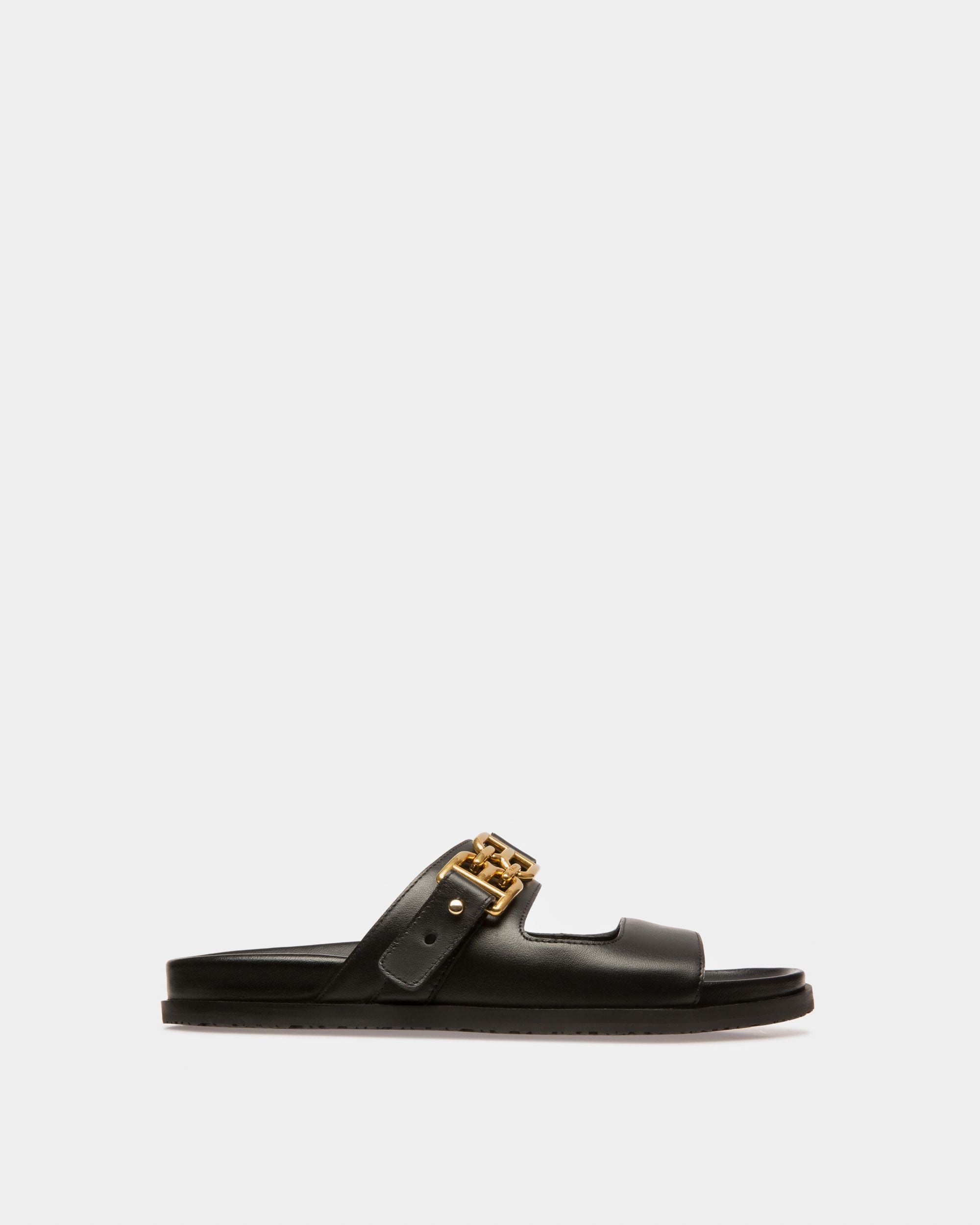 Emma Sandalen Aus Schwarzem Leder - Damen - Bally - 01