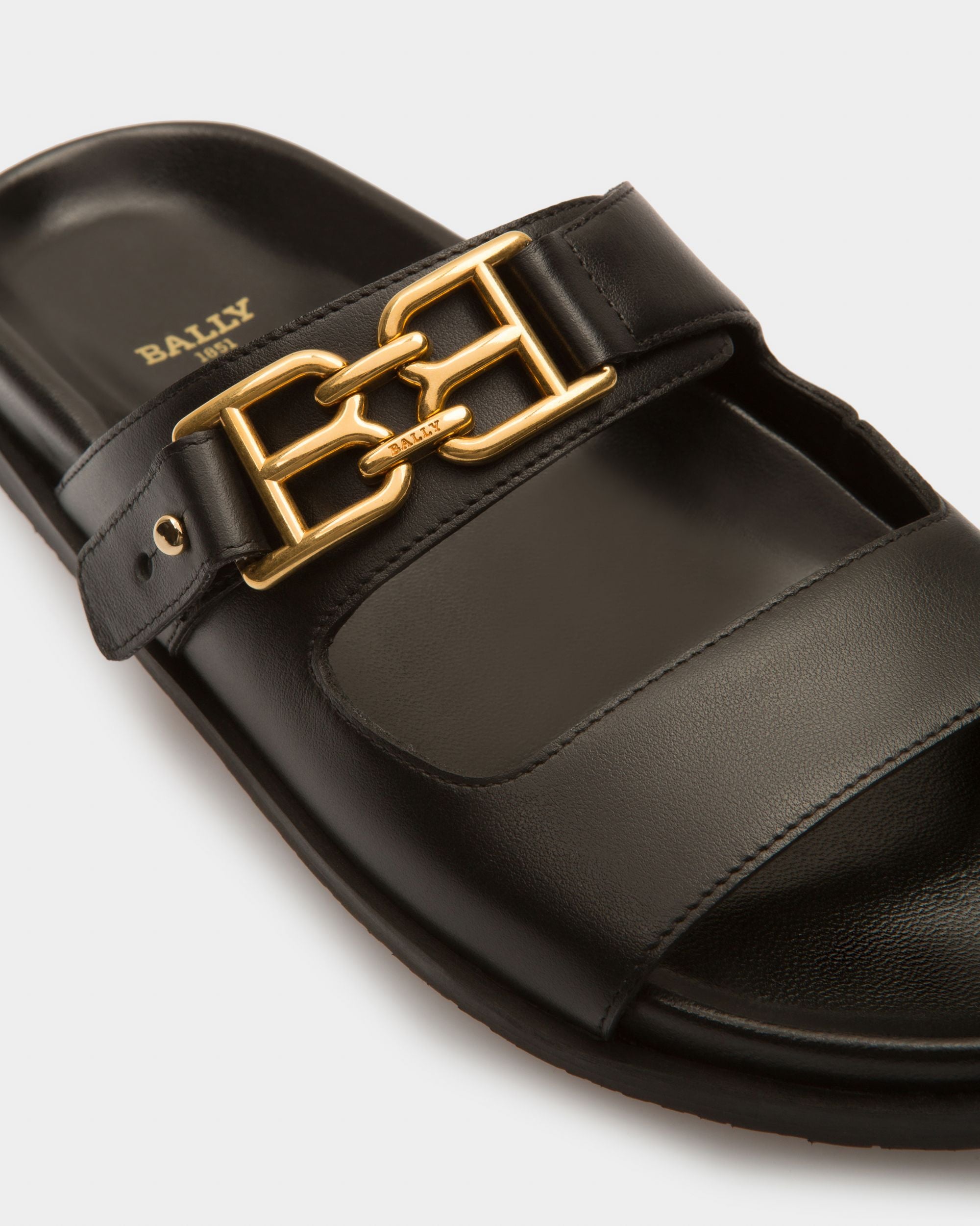 Emma Sandalen Aus Schwarzem Leder - Damen - Bally - 06