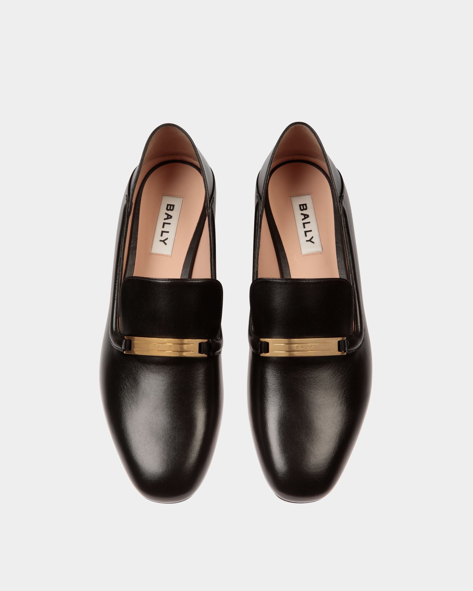 Slipper Deco De Piel Negra - Mujer - Bally - 04