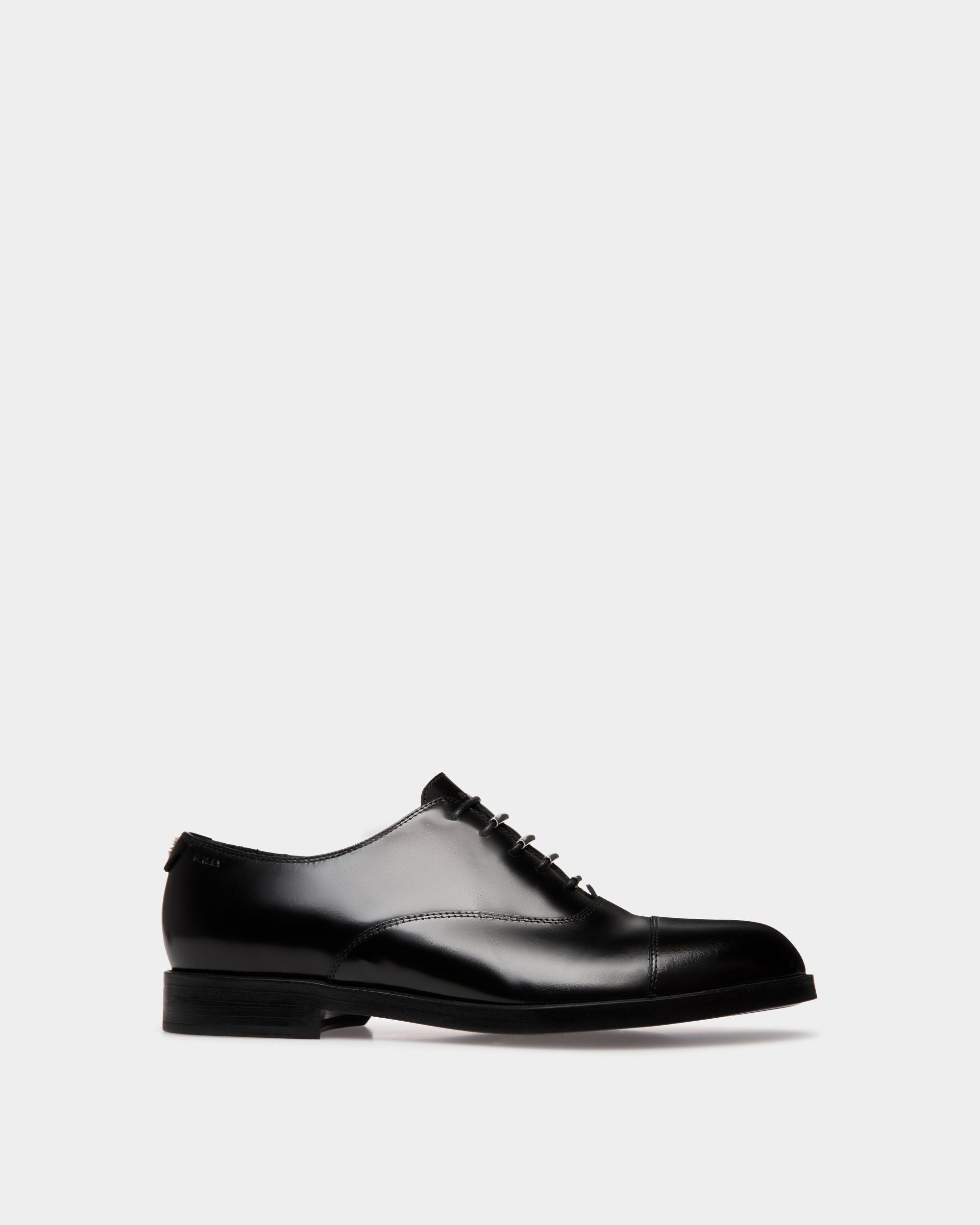 Richelieu Egli En Cuir Noir - Femme - Bally - 01