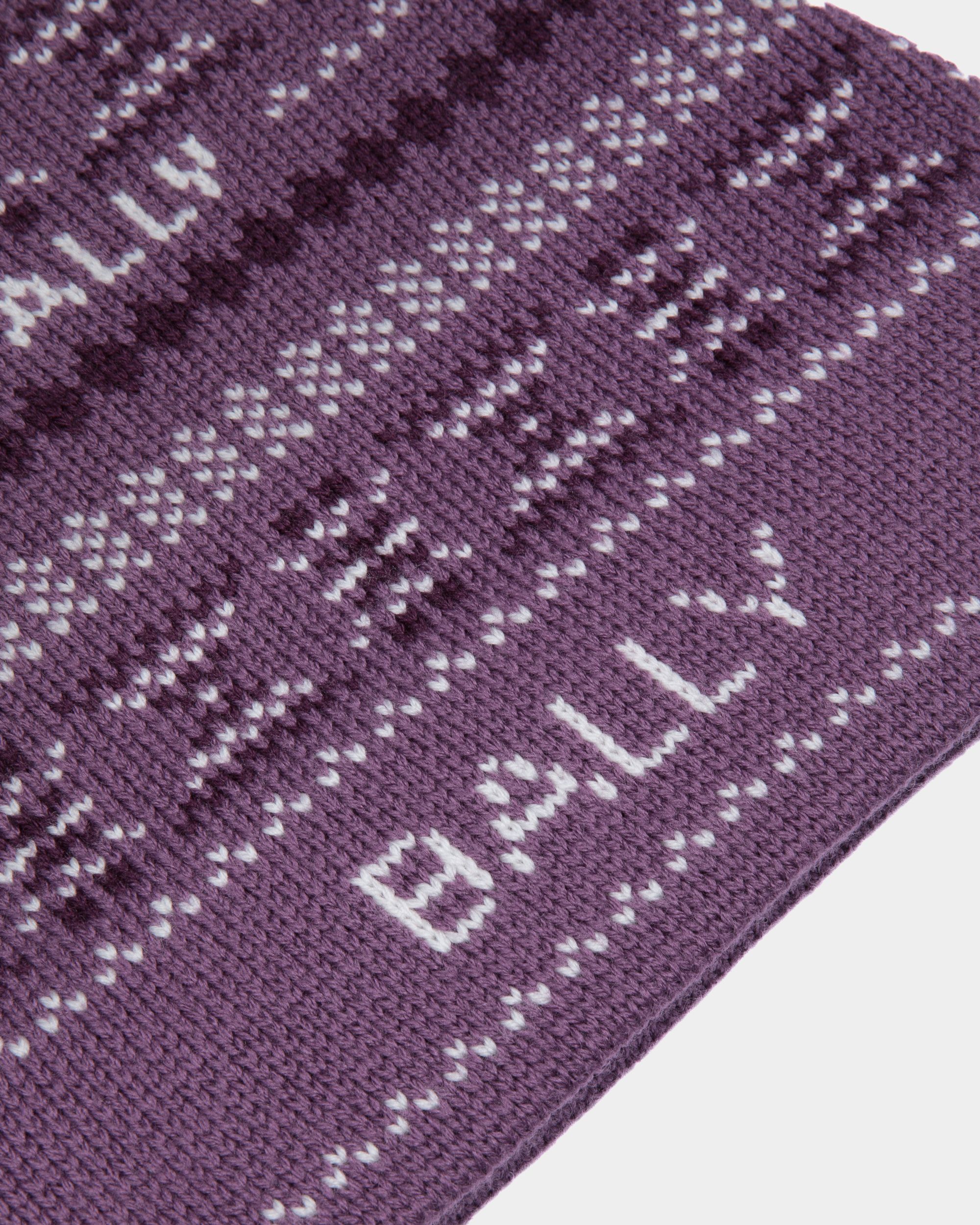 Beanie-Mütze Aus Wolle In Lila - Damen - Bally - 03