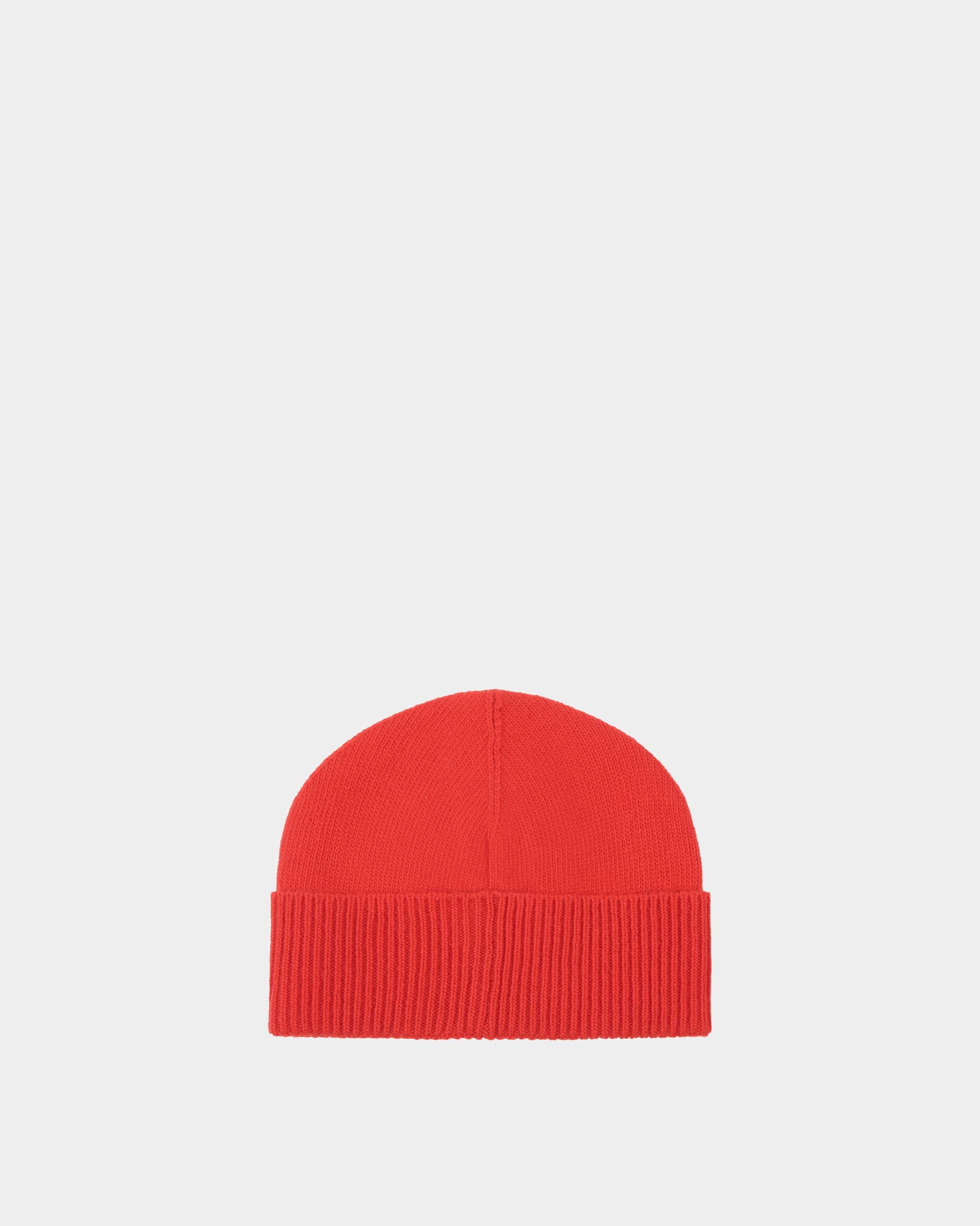 Bonnet Avec Logo En Laine Candy Red - Femme - Bally - 02