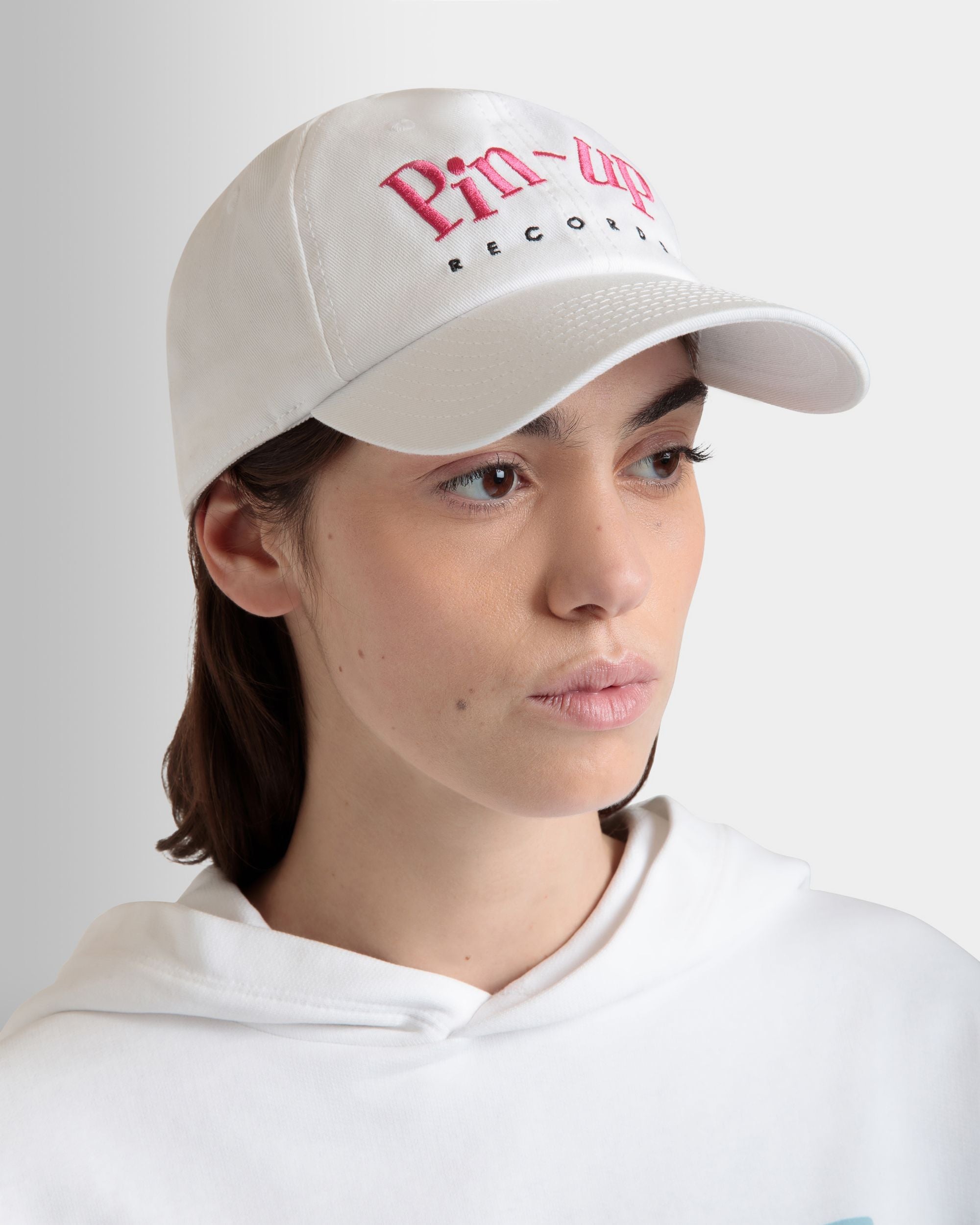 Casquette De Baseball DJ Leo Mas X Bally En Coton Blanc - Femme - Bally - 02