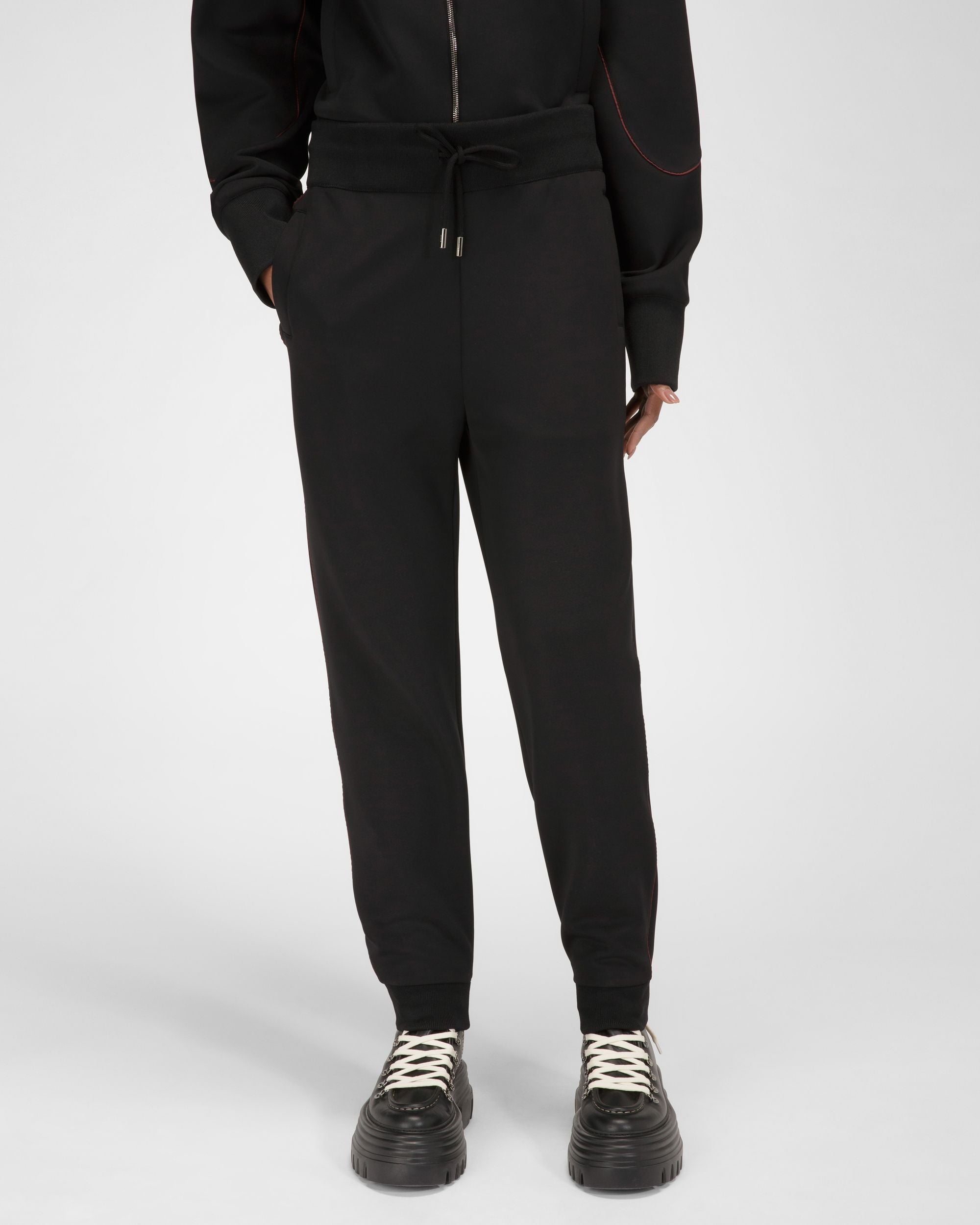Pantalon De Survêtement En Polyester Mélangé Noir - Femme - Bally - 01
