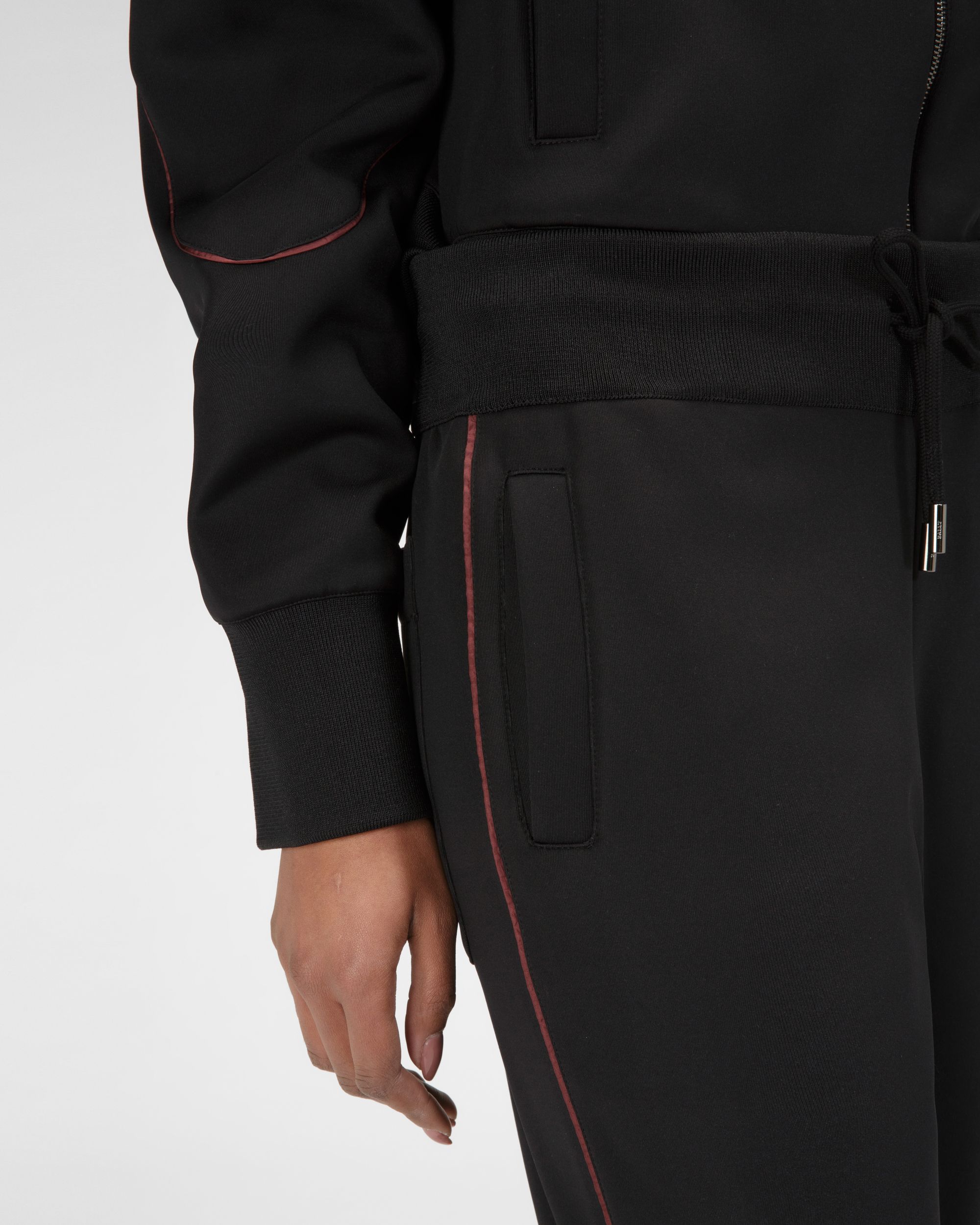 Pantalon De Survêtement En Polyester Mélangé Noir - Femme - Bally - 02