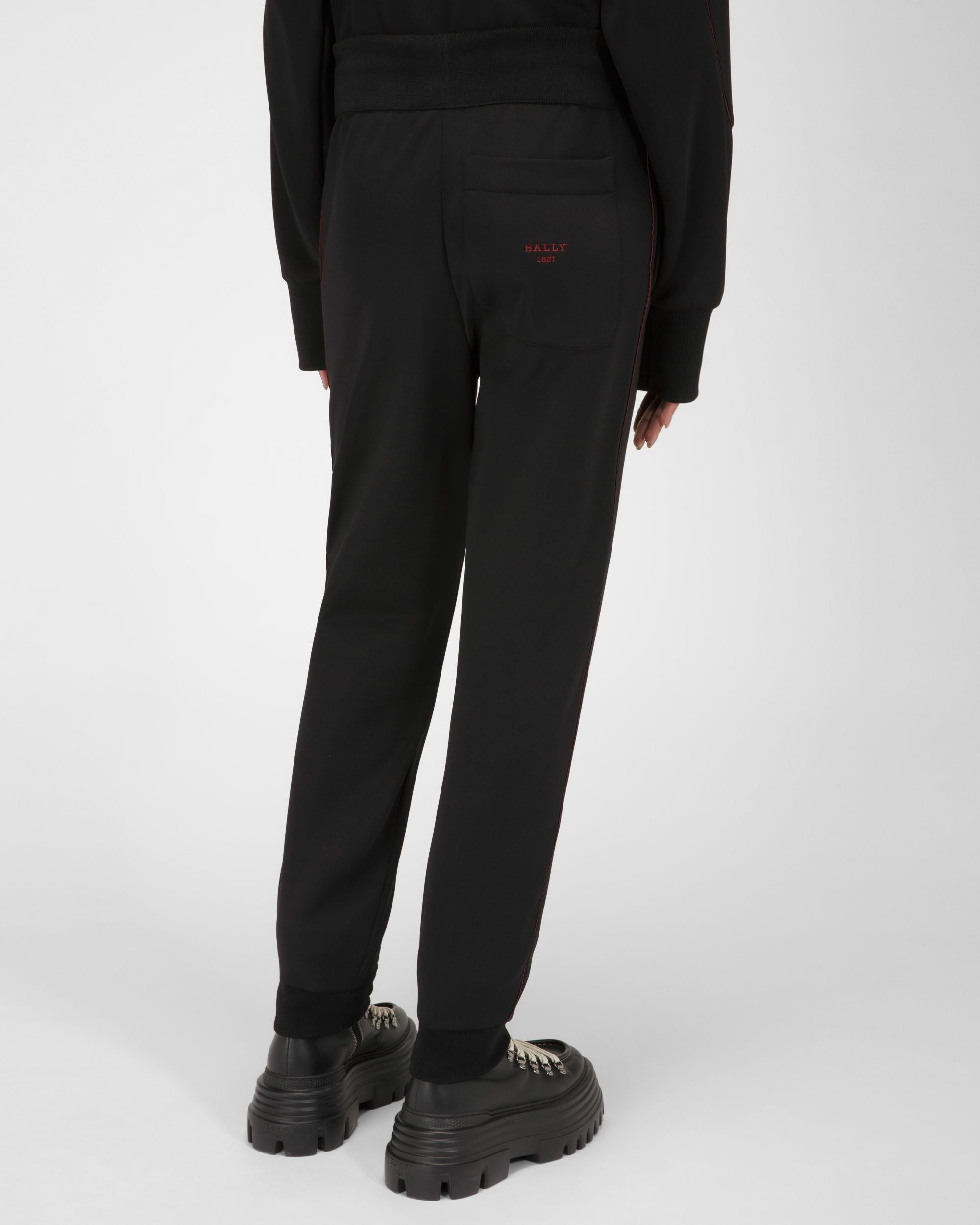Pantalon De Survêtement En Polyester Mélangé Noir - Femme - Bally - 03