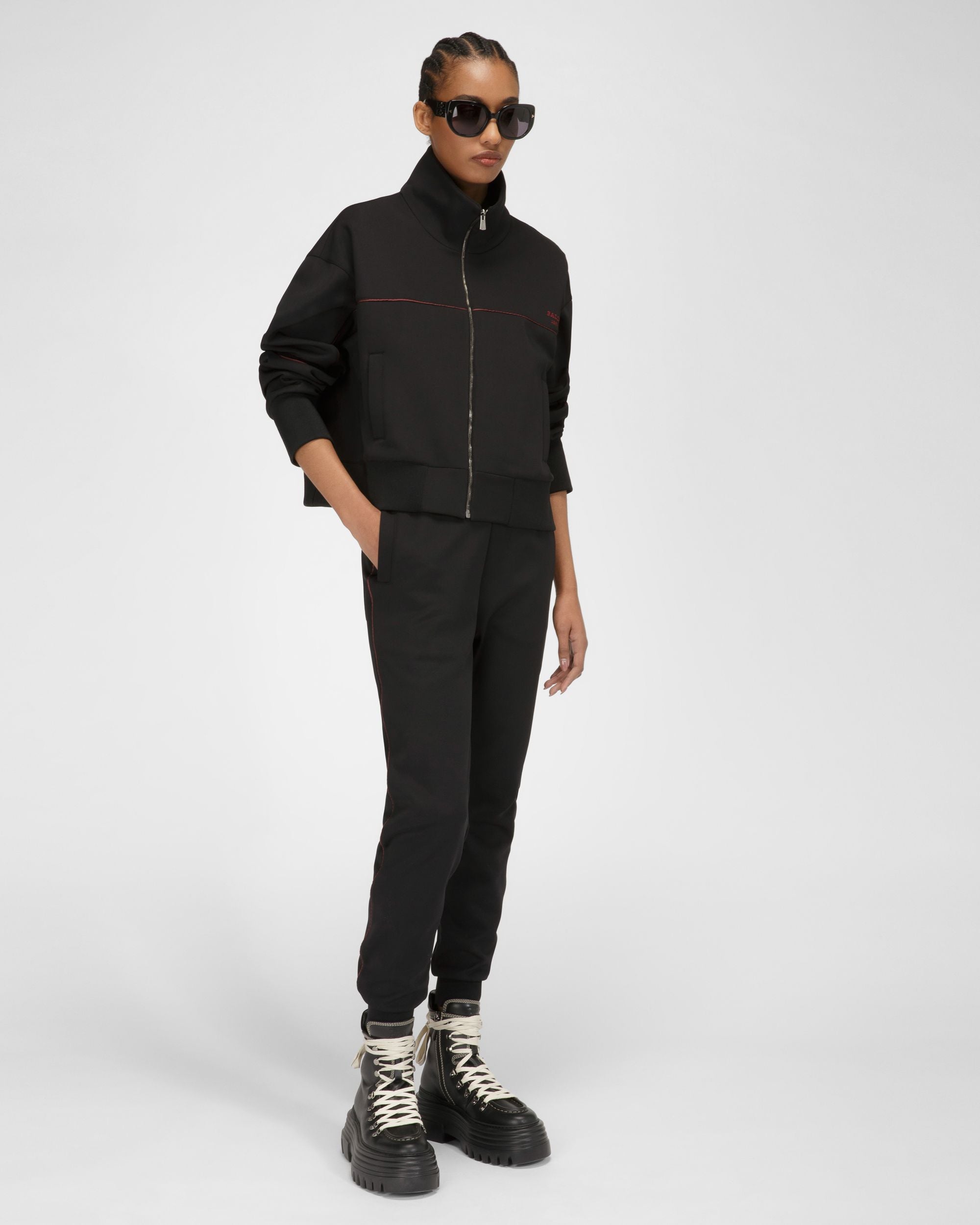 Pantalon De Survêtement En Polyester Mélangé Noir - Femme - Bally - 05