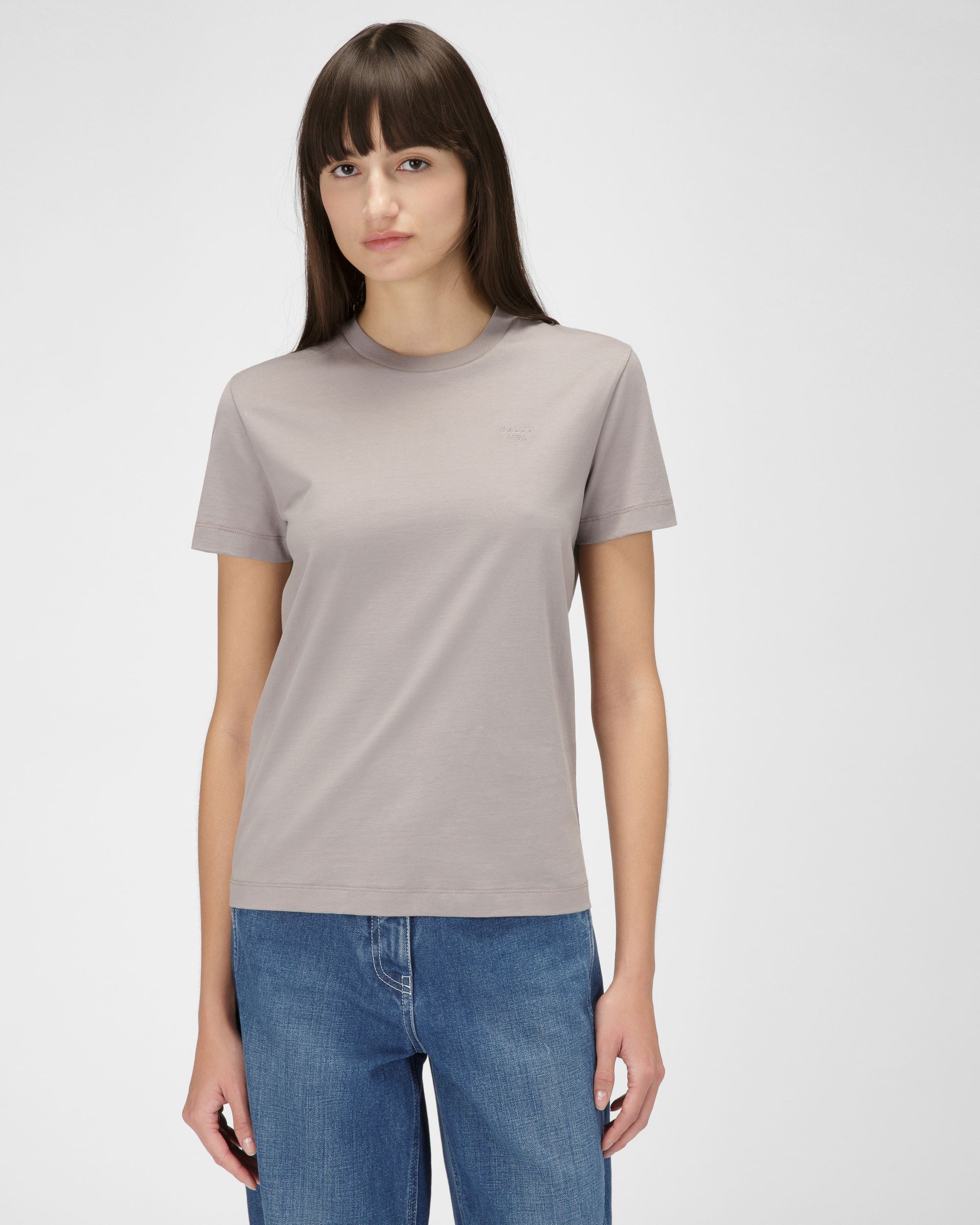 T-Shirt Au Logo Brodé - Femme - Bally - 01