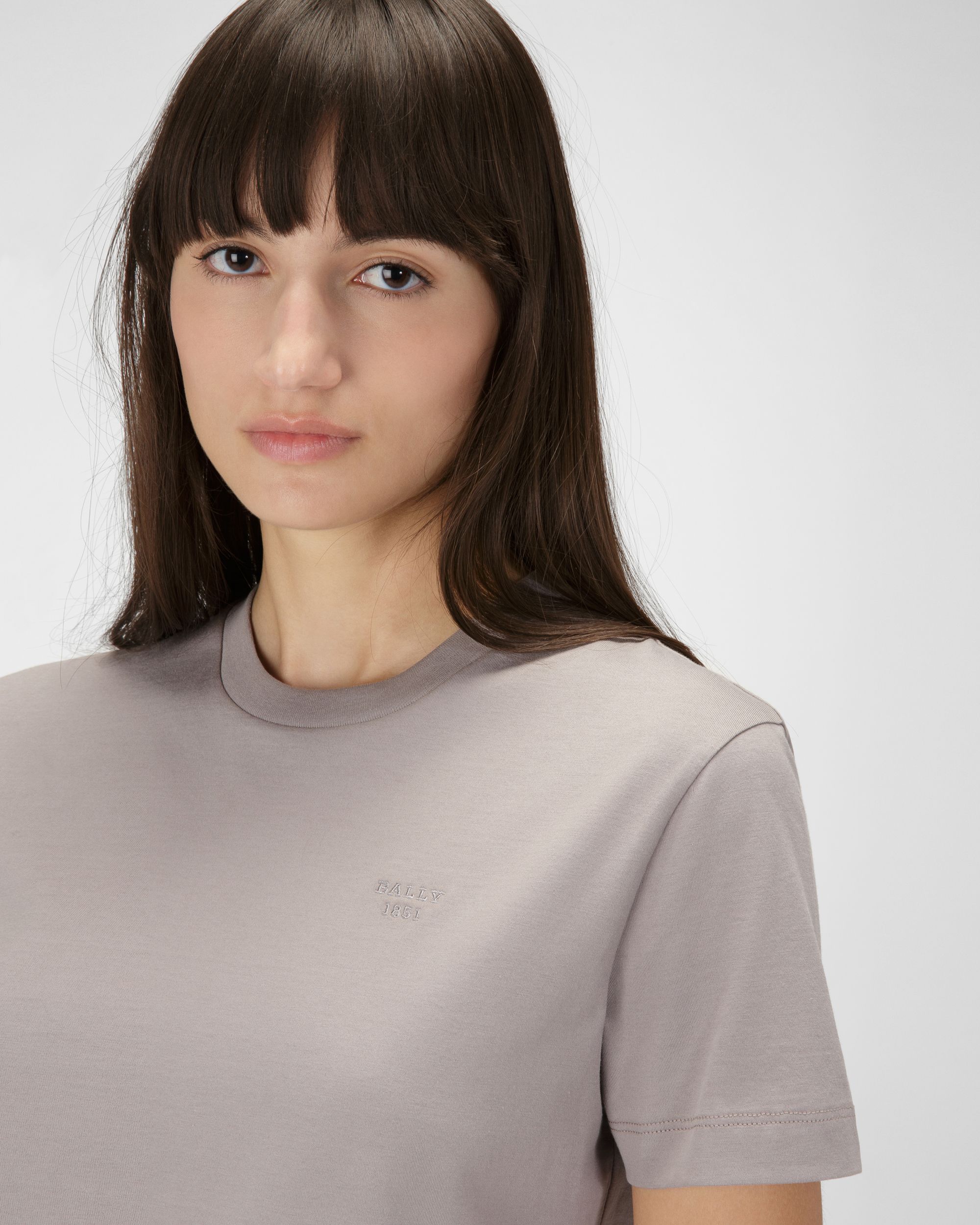 T-Shirt Au Logo Brodé - Femme - Bally - 02