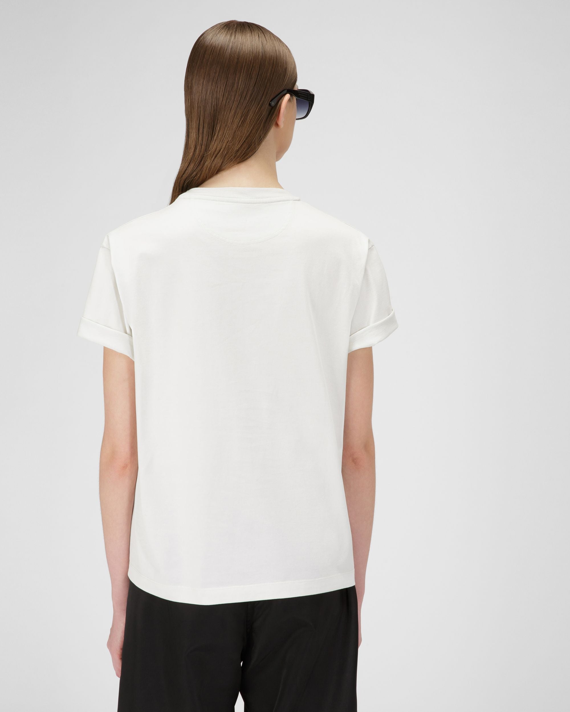 T-shirt En Coton Avec Logo - Femme - Bally - 03
