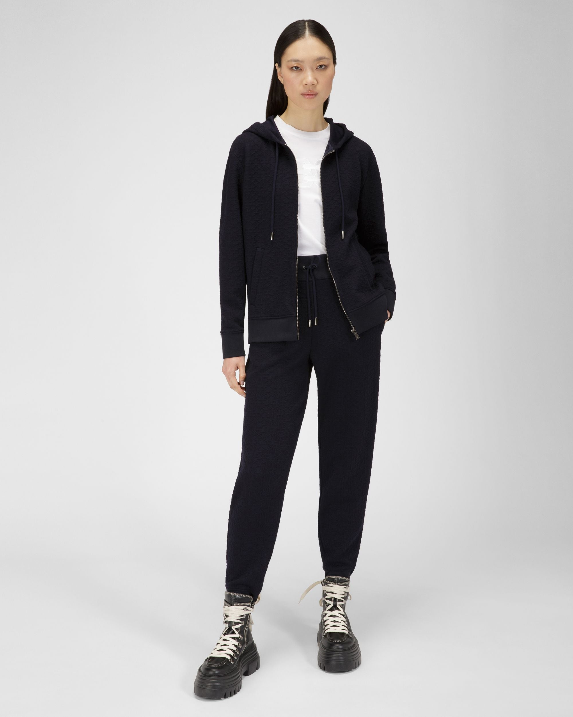 Sweat-Shirt En Polyamide Mélangé Noir - Femme - Bally - 04