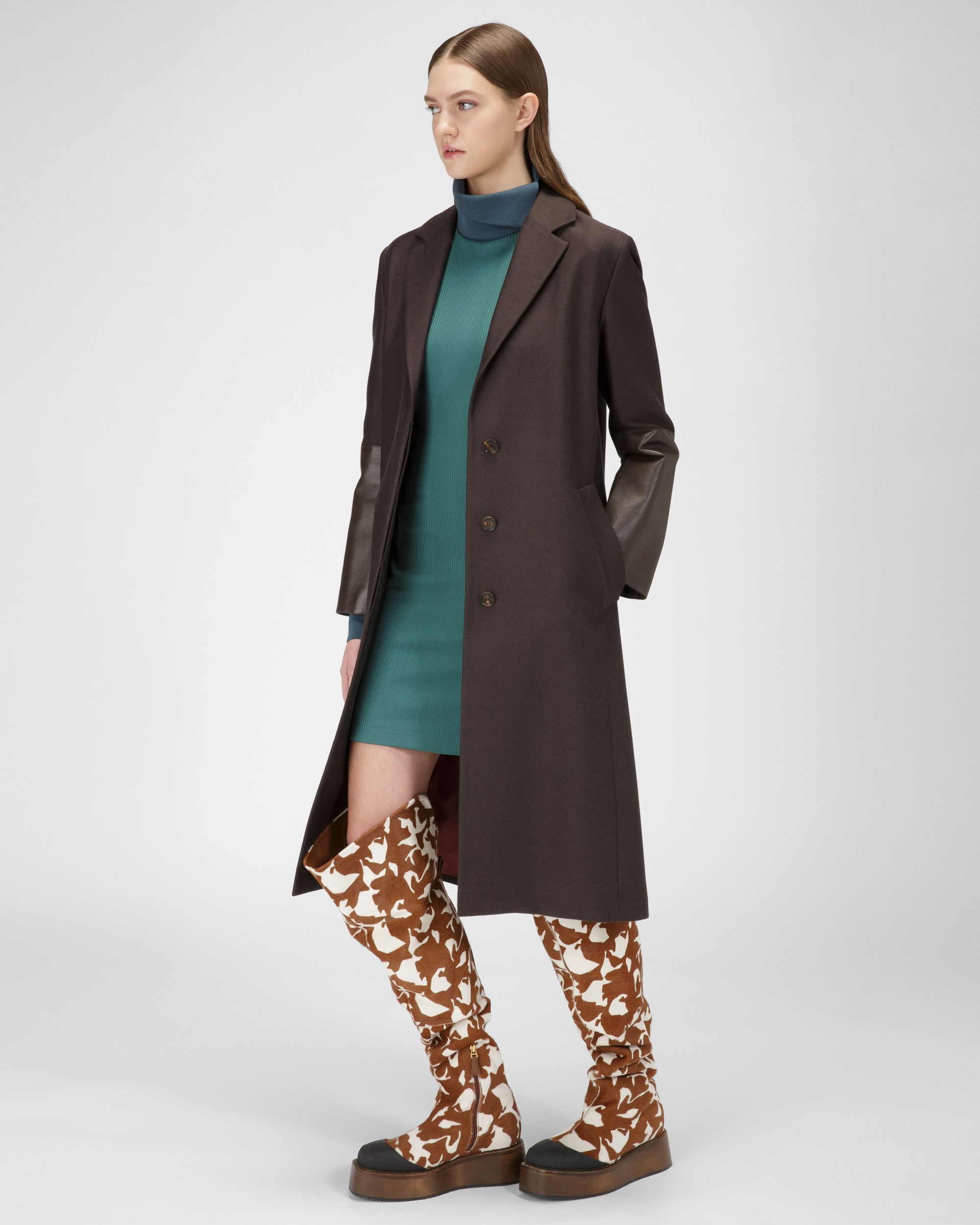 Polyester Mix Dress In Green - Women's - Bally - 05