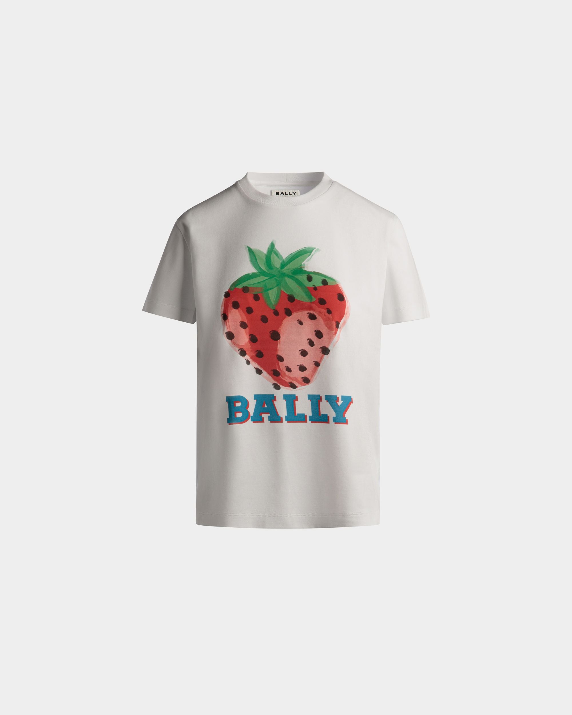 T-Shirt Imprimé En Coton Imprimé Strawberry - Femme - Bally - 01