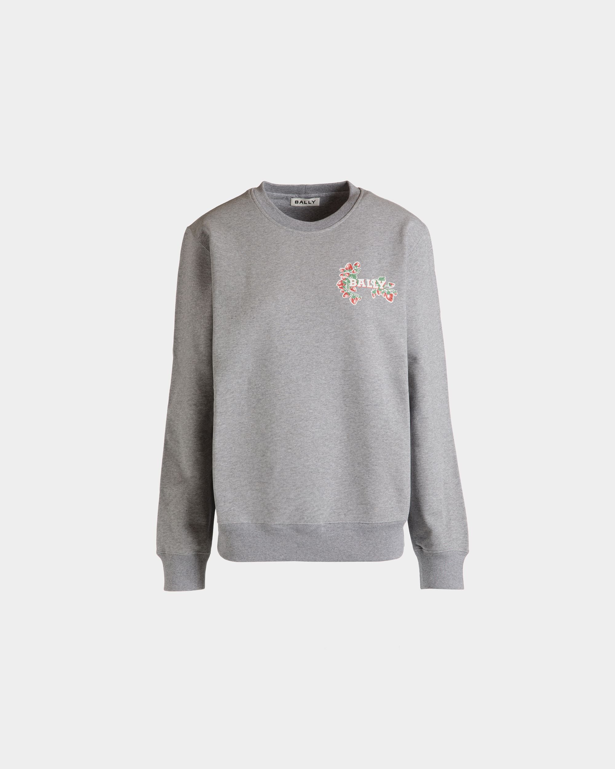 Crewneck in Strawberry Print Cotton - Women's - Bally - 01