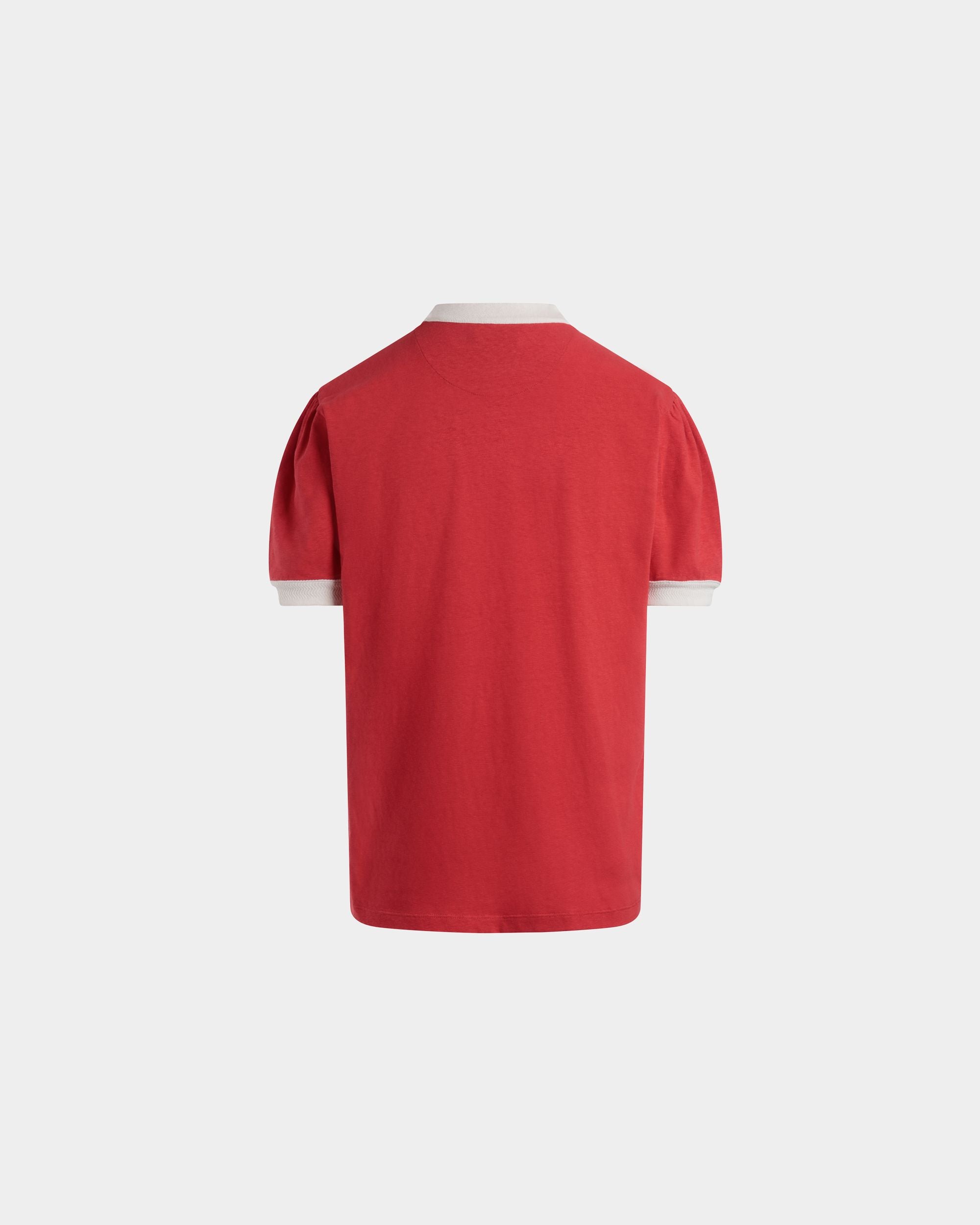 Cutsew T-Shirt In Red Mix Cotton - Damen - Bally - 03
