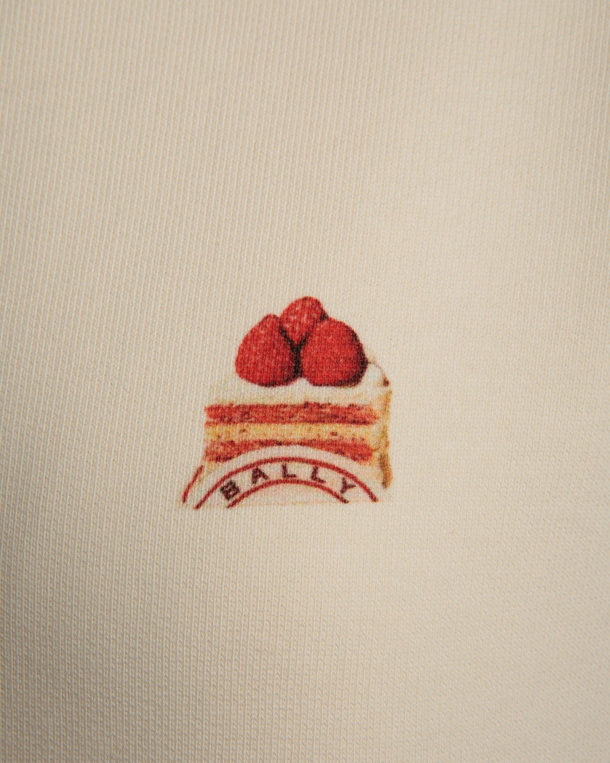Sweatshirt Mit Rundhalsausschnitt Und Bally Cake Aus Baumwolle In Elfenbein - Damen - Bally - 05