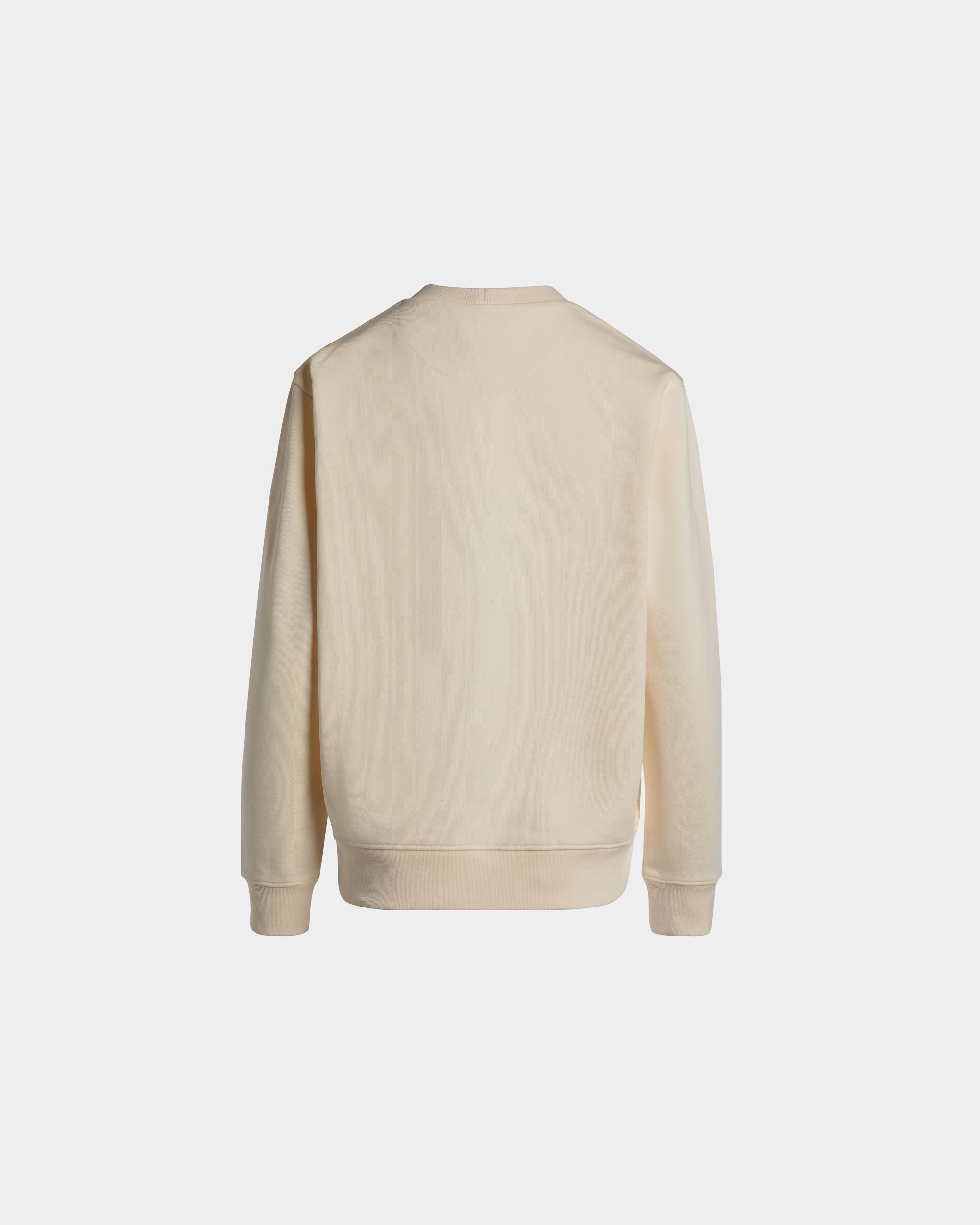 Sweatshirt Mit Rundhalsausschnitt Und Bally Cake Aus Baumwolle In Elfenbein - Damen - Bally - 08