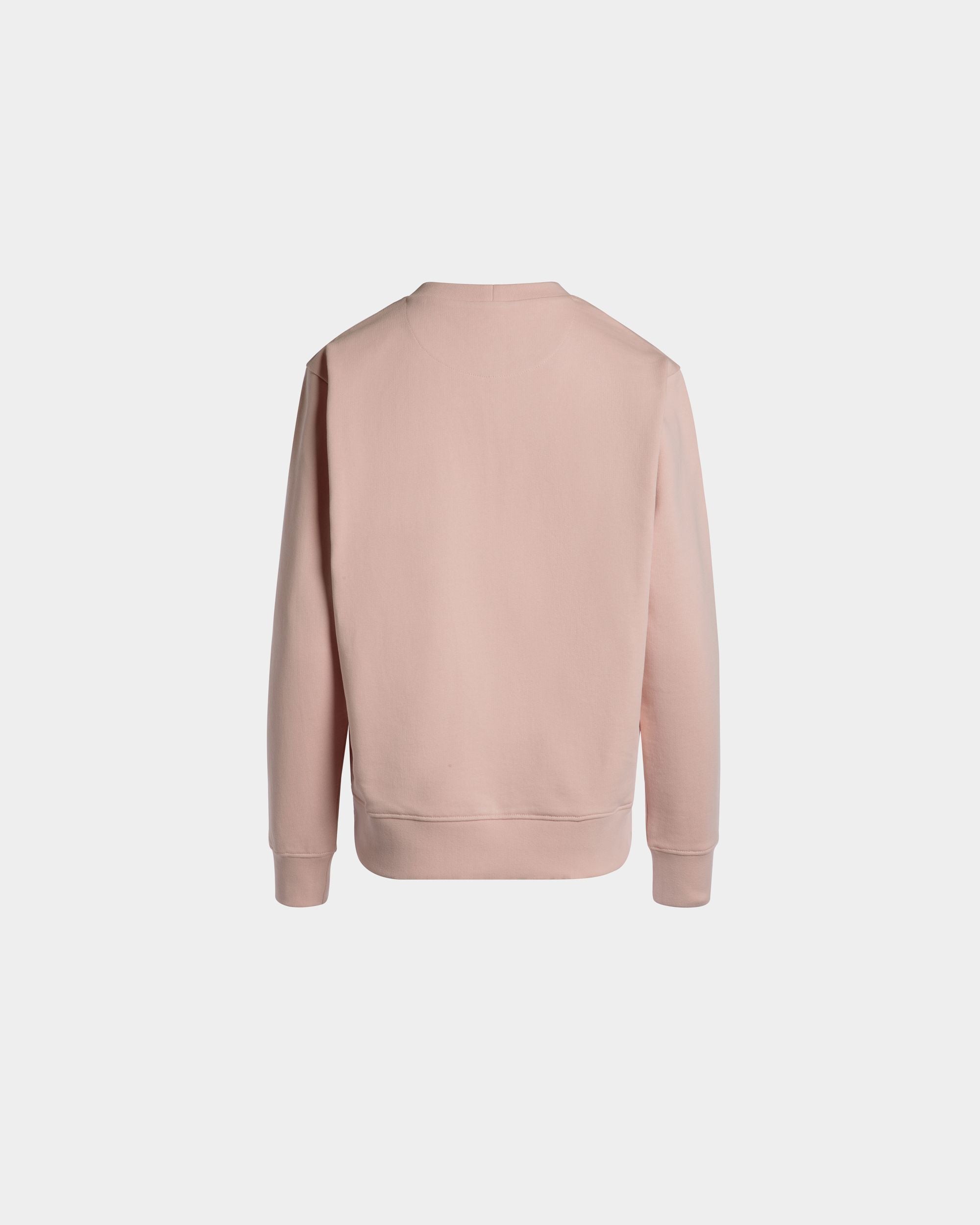 Sweatshirt Mit Rundhalsausschnitt Und Bally Cake Aus Baumwolle In Dusty Petal - Damen - Bally - 07