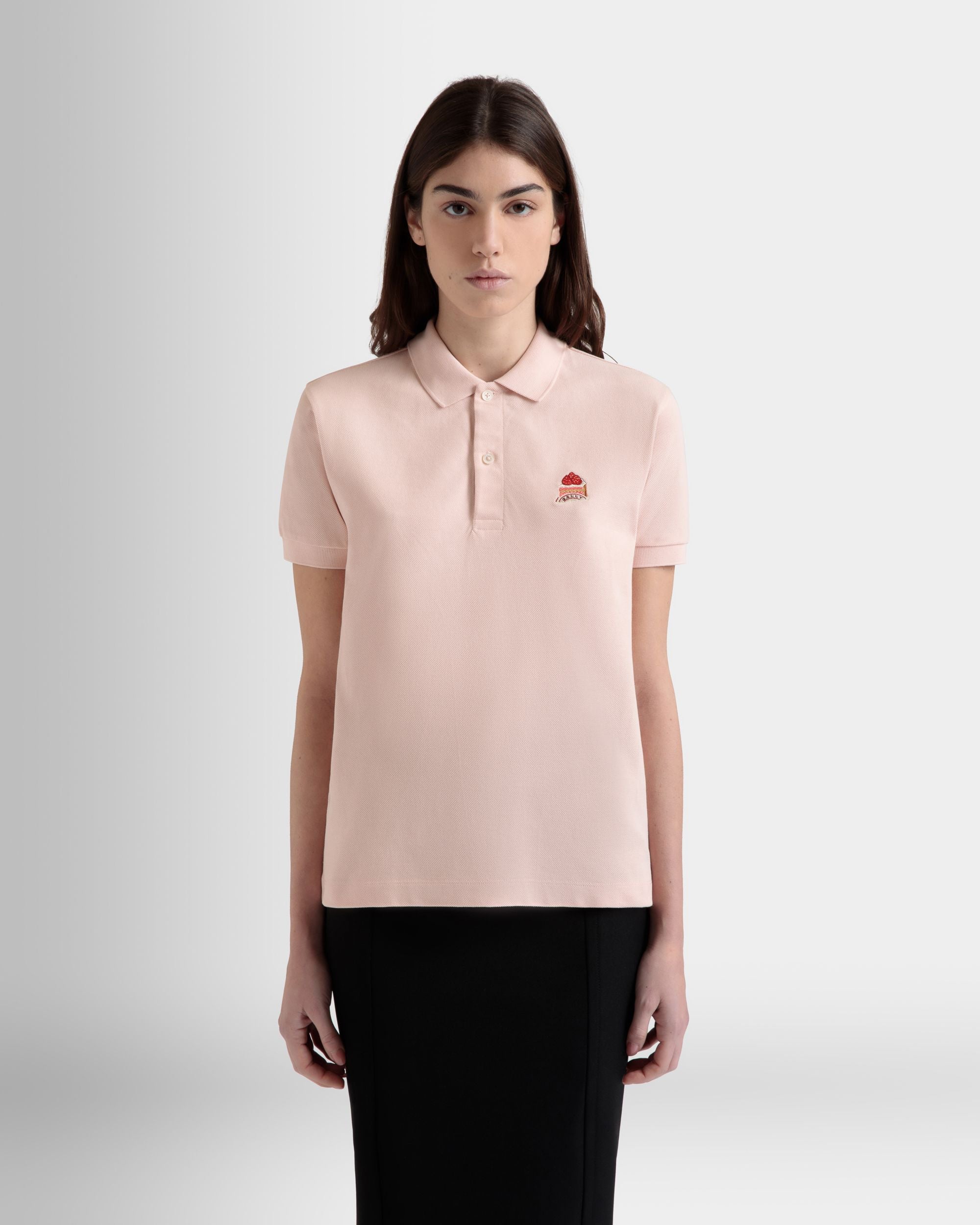 Polo Avec Bally Cake En Coton Dusty Petal - Femme - Bally - 08