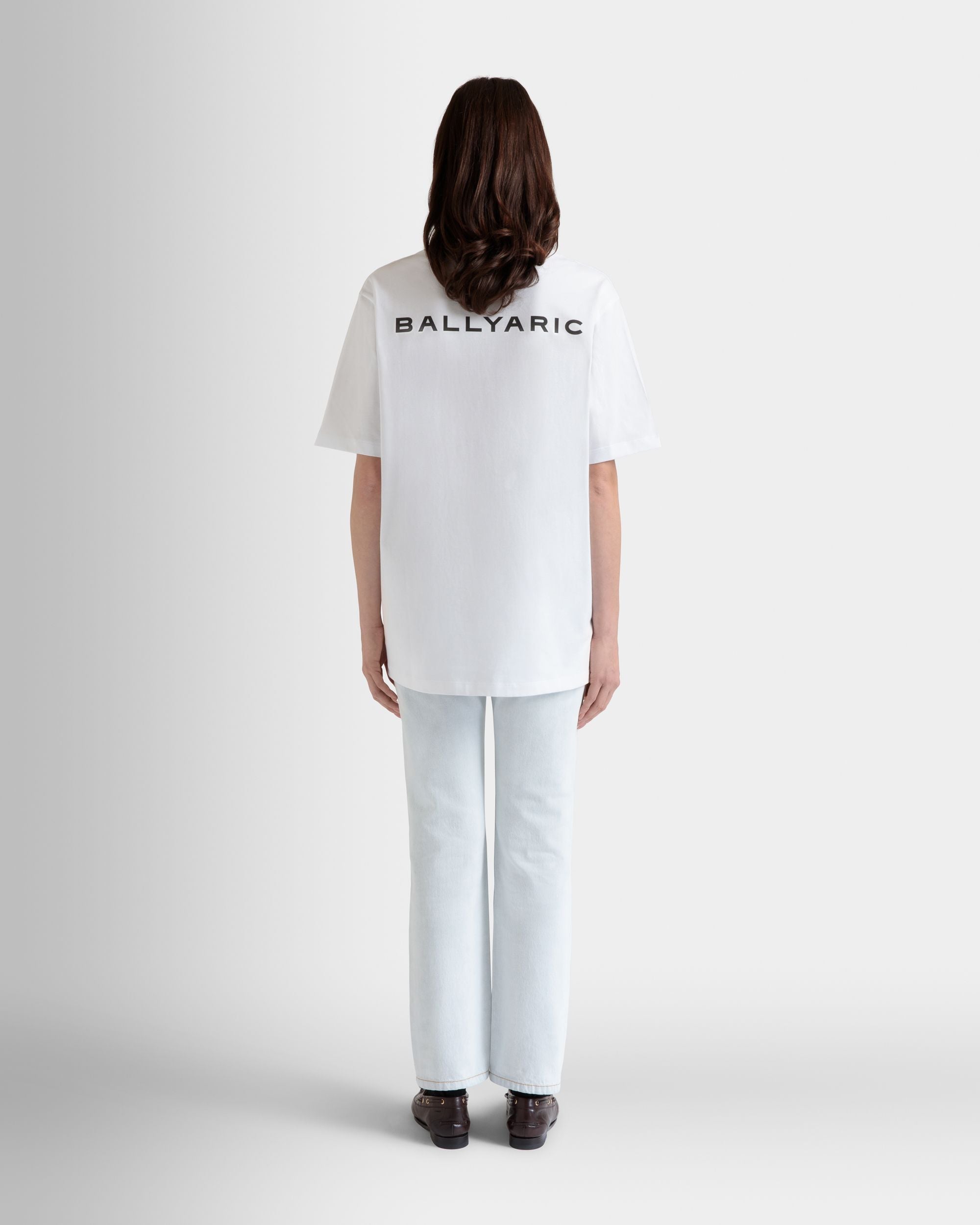 T-Shirt DJ Leo Mas X Bally En Coton Blanc Avec Imprimé Dancing Amnesia - Femme - Bally - 06