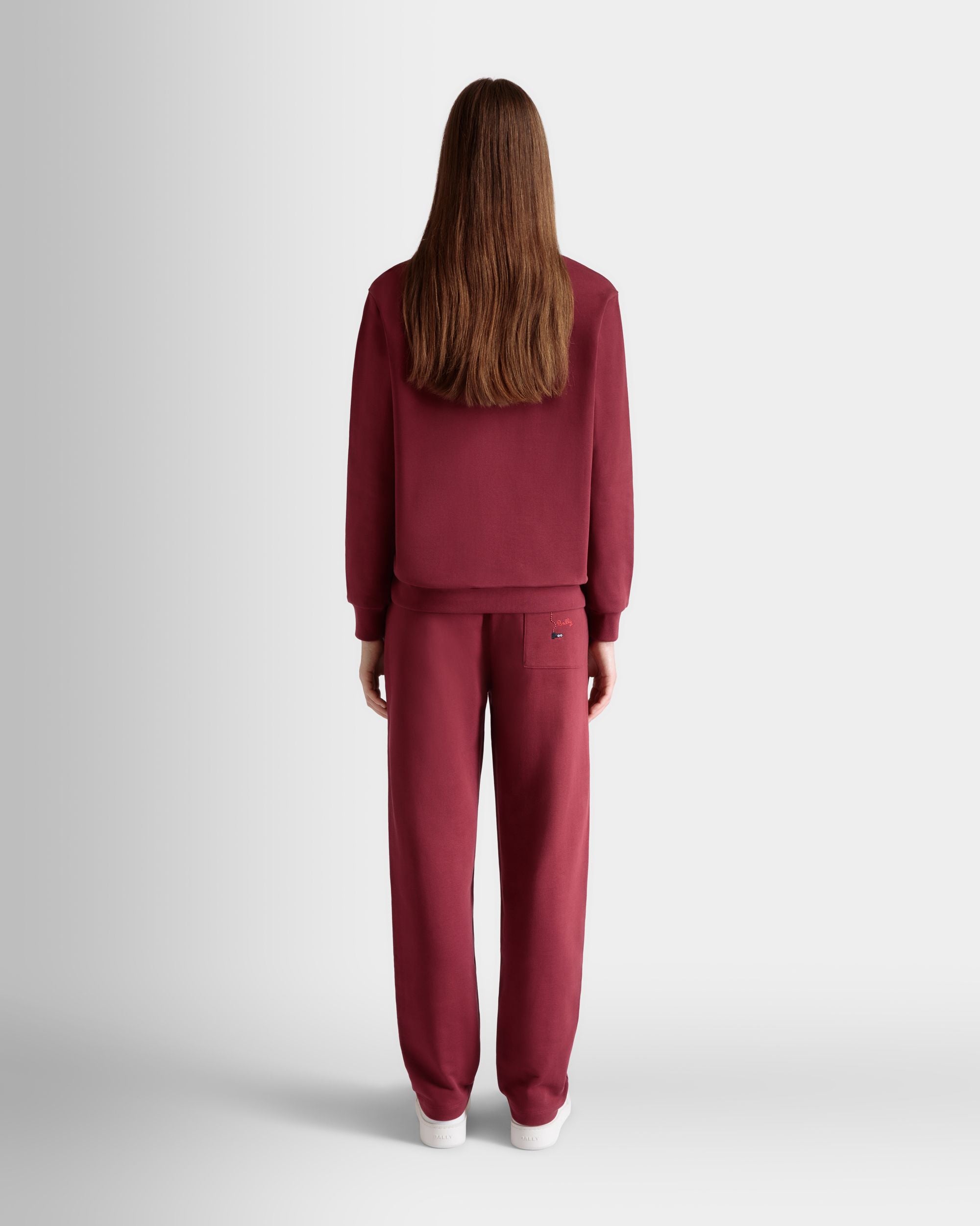 Rundhals-Sweatshirt Aus Baumwolle In Sirah - Damen - Bally - 05